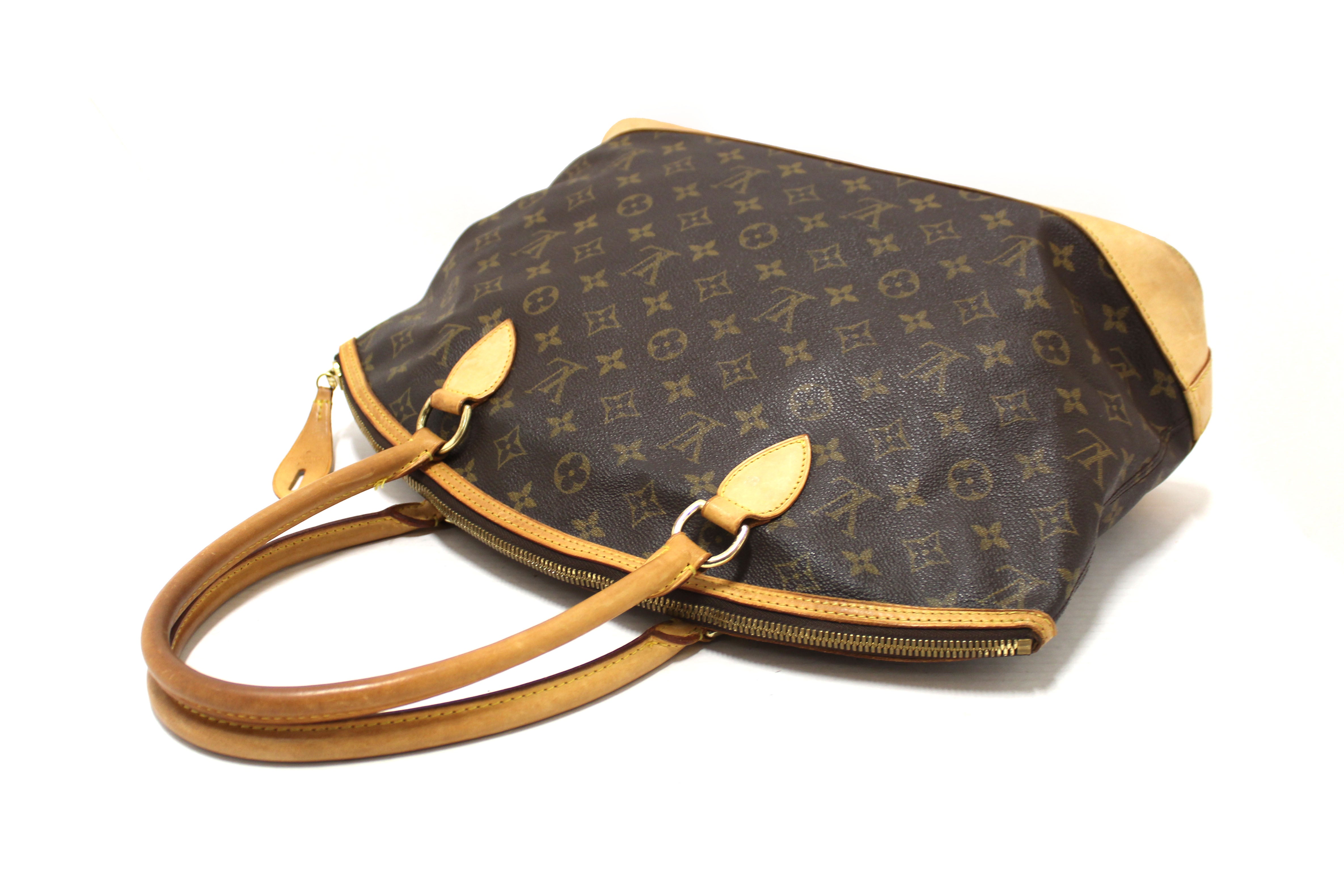 Authentic Louis Vuitton Classic Monogram Canvas Lockit Horizontal Handbag