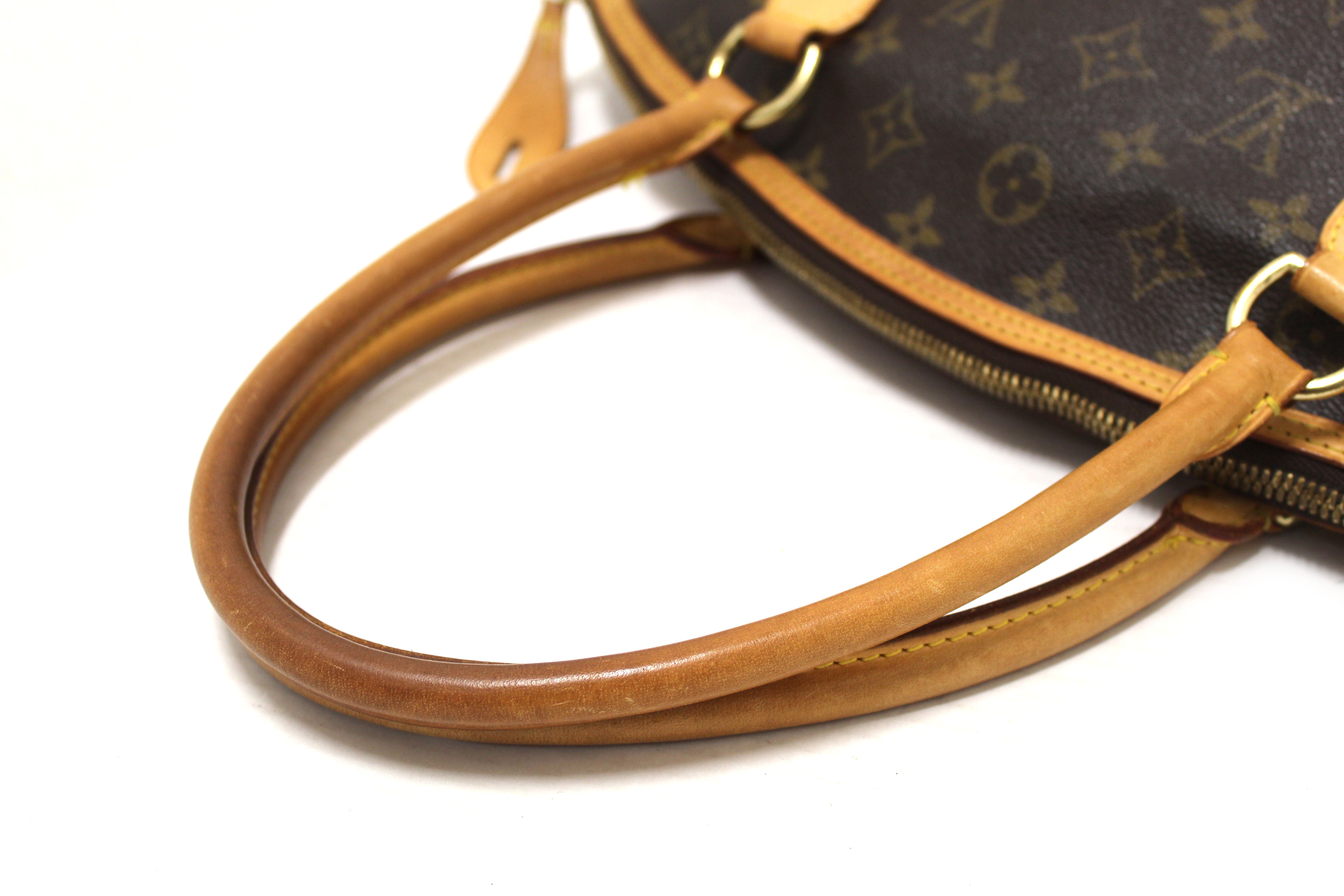 Authentic Louis Vuitton Classic Monogram Canvas Lockit Horizontal Handbag