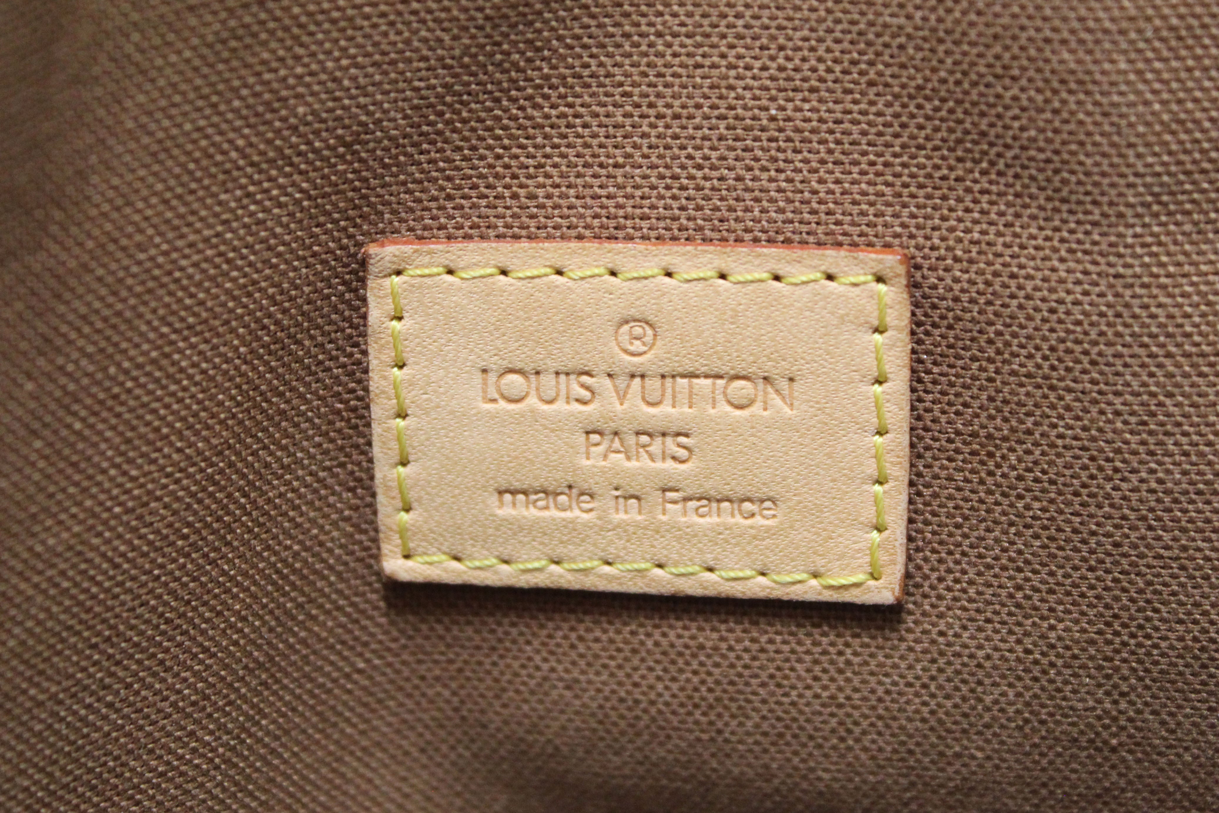 Authentic Louis Vuitton Classic Monogram Canvas Lockit Horizontal Handbag