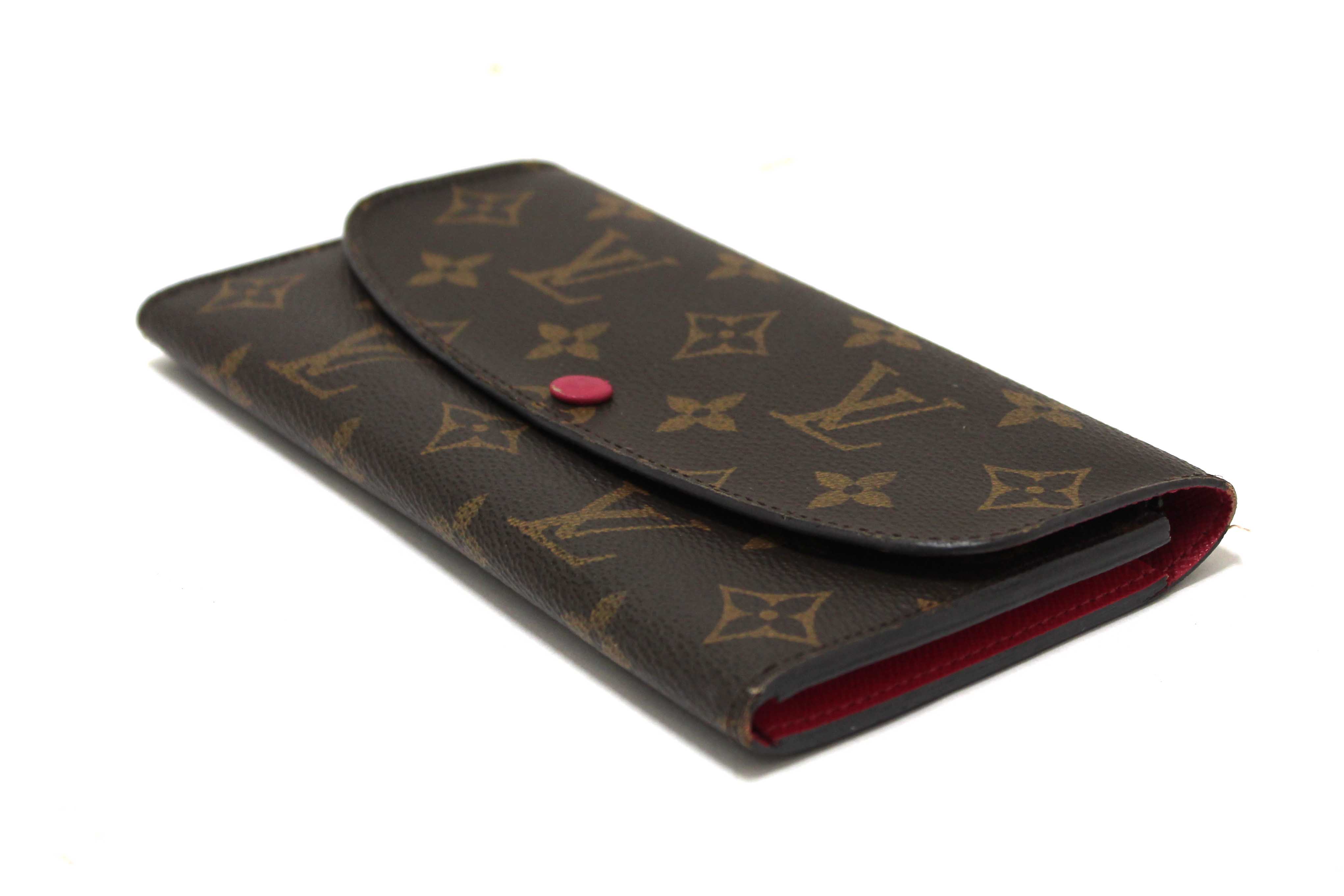 Authentic Louis Vuitton Classic Monogram Emilie Wallet Pink