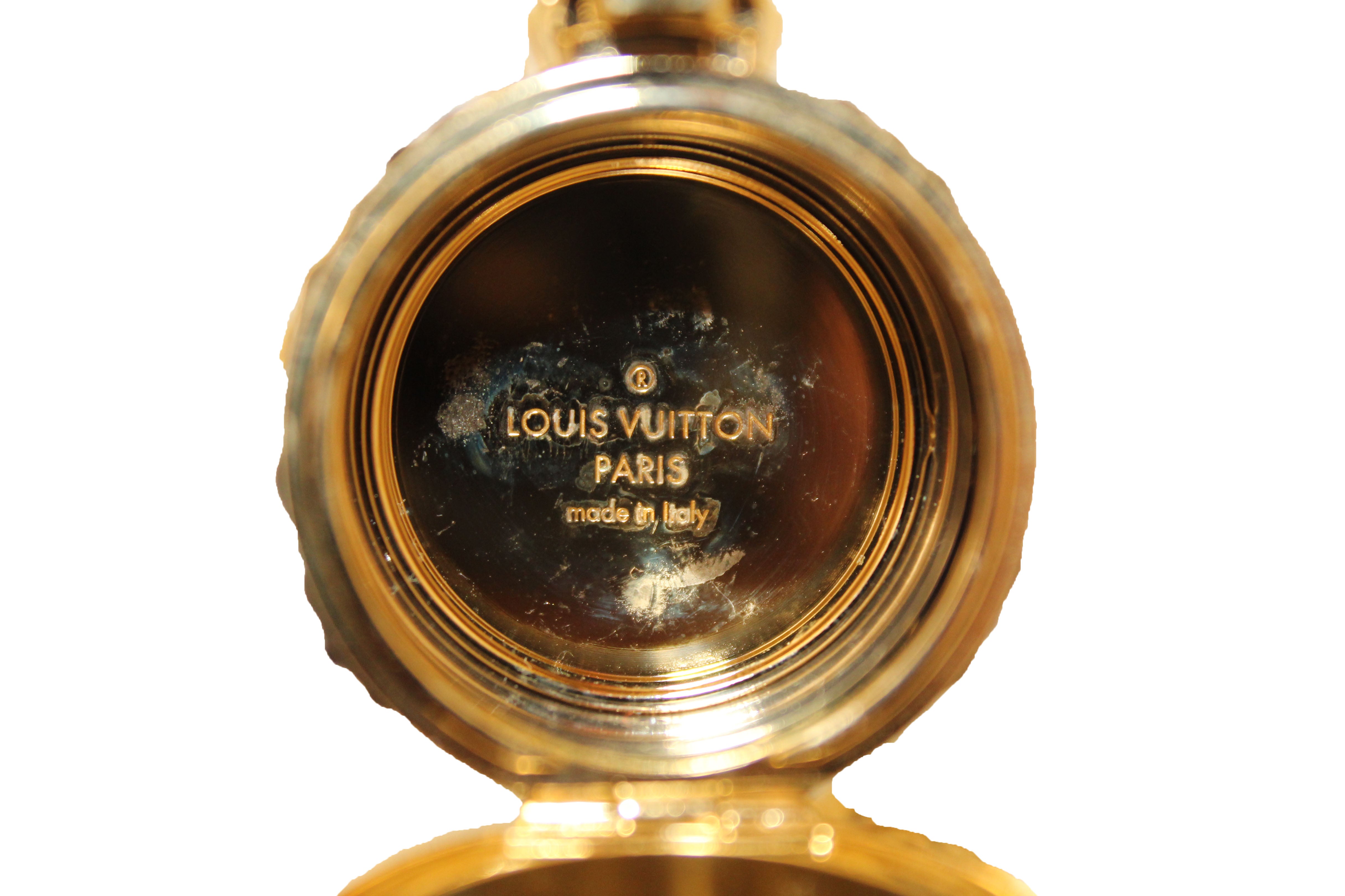 Louis Vuitton Lipstick Case on Chain Embossed Monogram Midnight Canvas