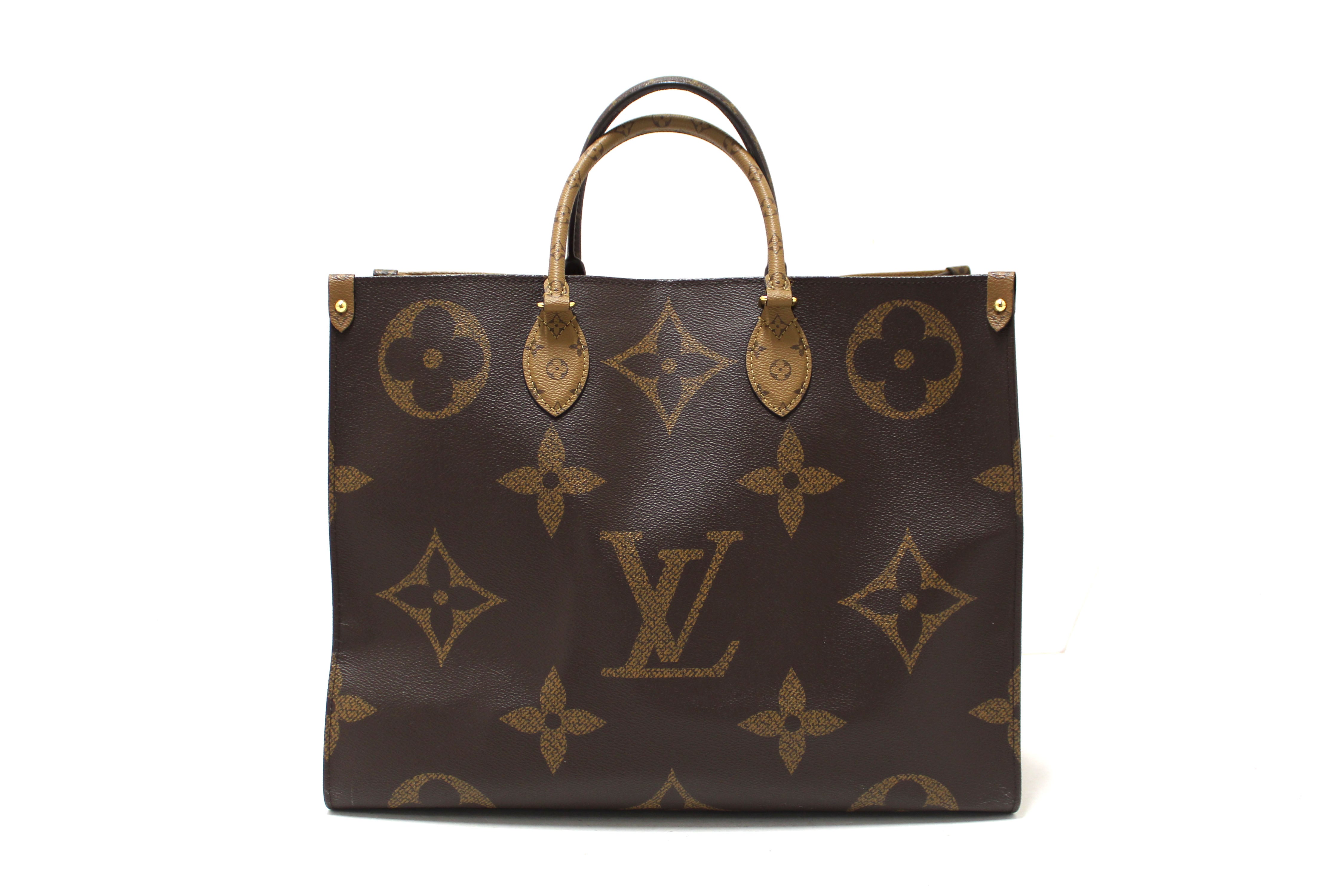 Authentic Louis Vuitton Monogram Canvas Giant OnTheGo GM Tote Bag