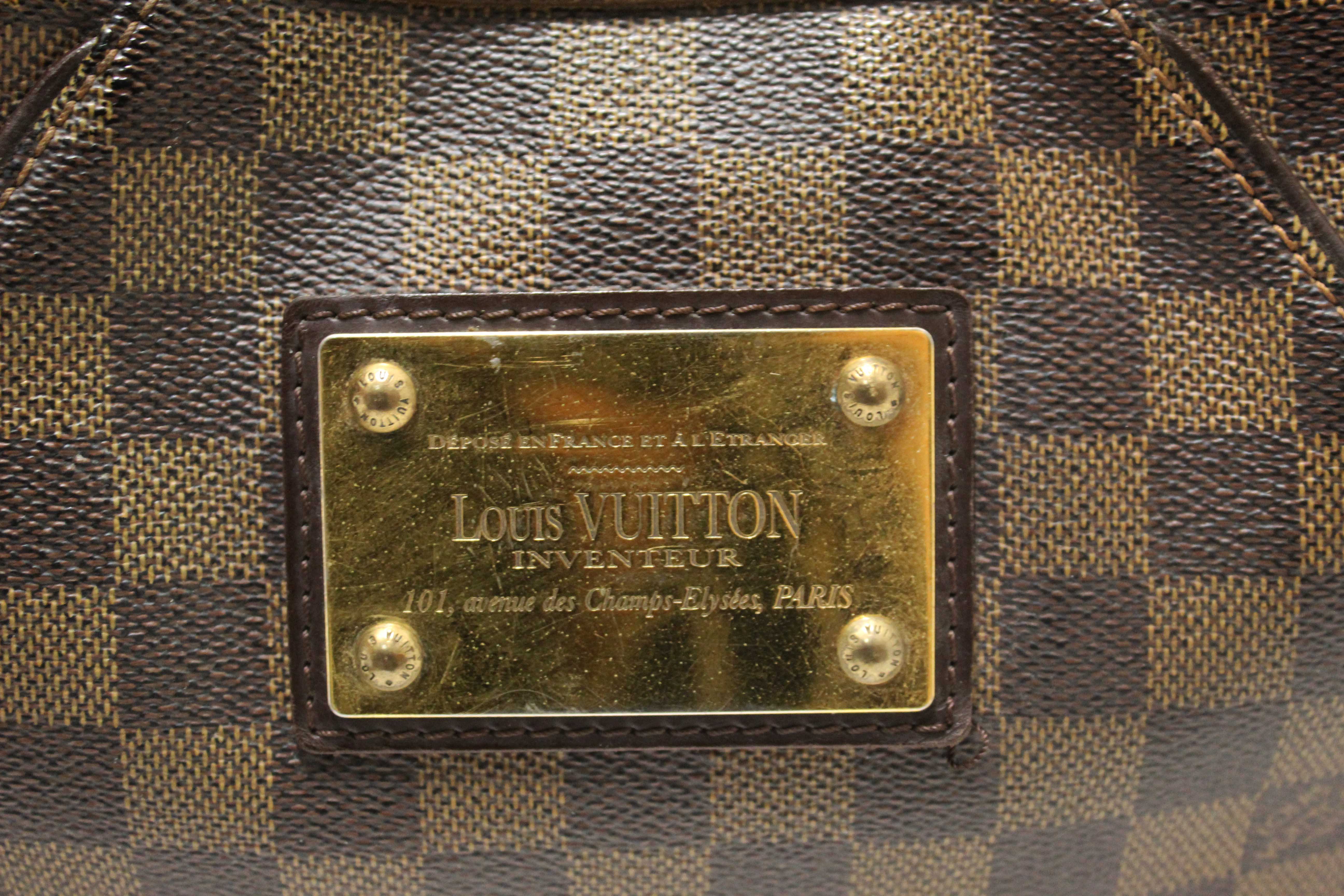 Authentic Louis Vuitton Damier Ebene Thames GM Shoulder Bag