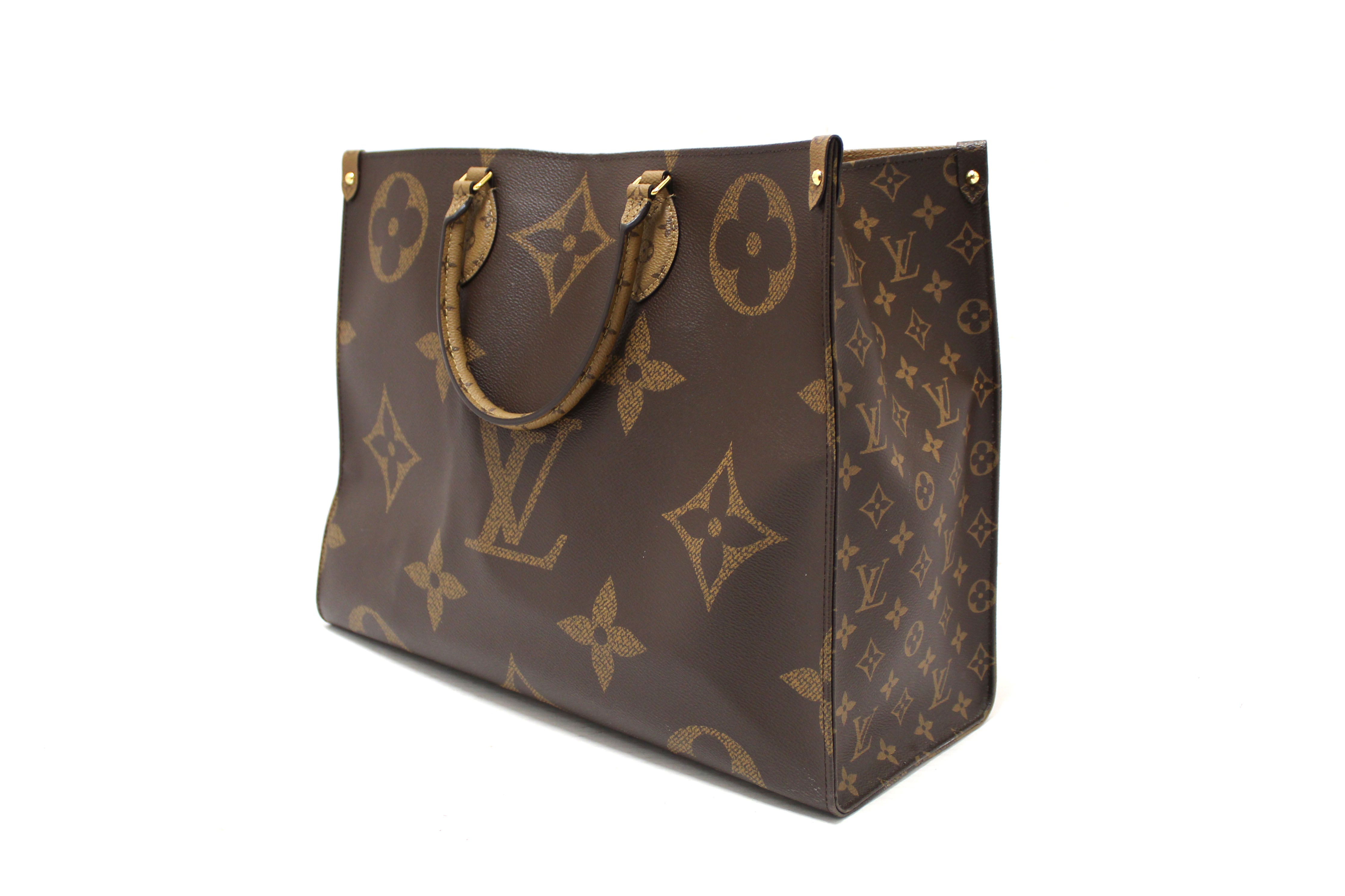 Authentic Louis Vuitton Monogram Canvas Giant OnTheGo GM Tote Bag