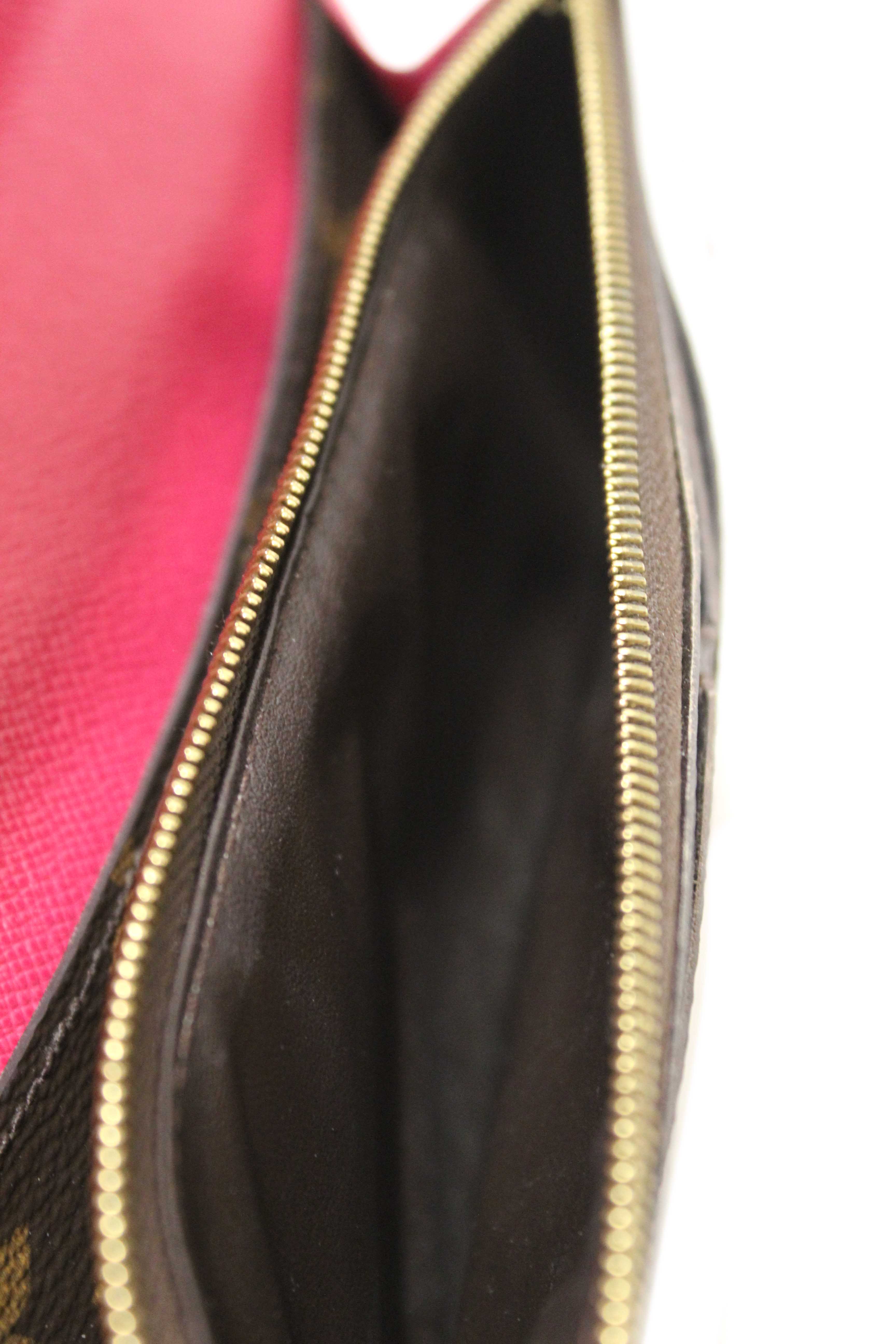 Authentic Louis Vuitton Classic Monogram Emilie Wallet Pink