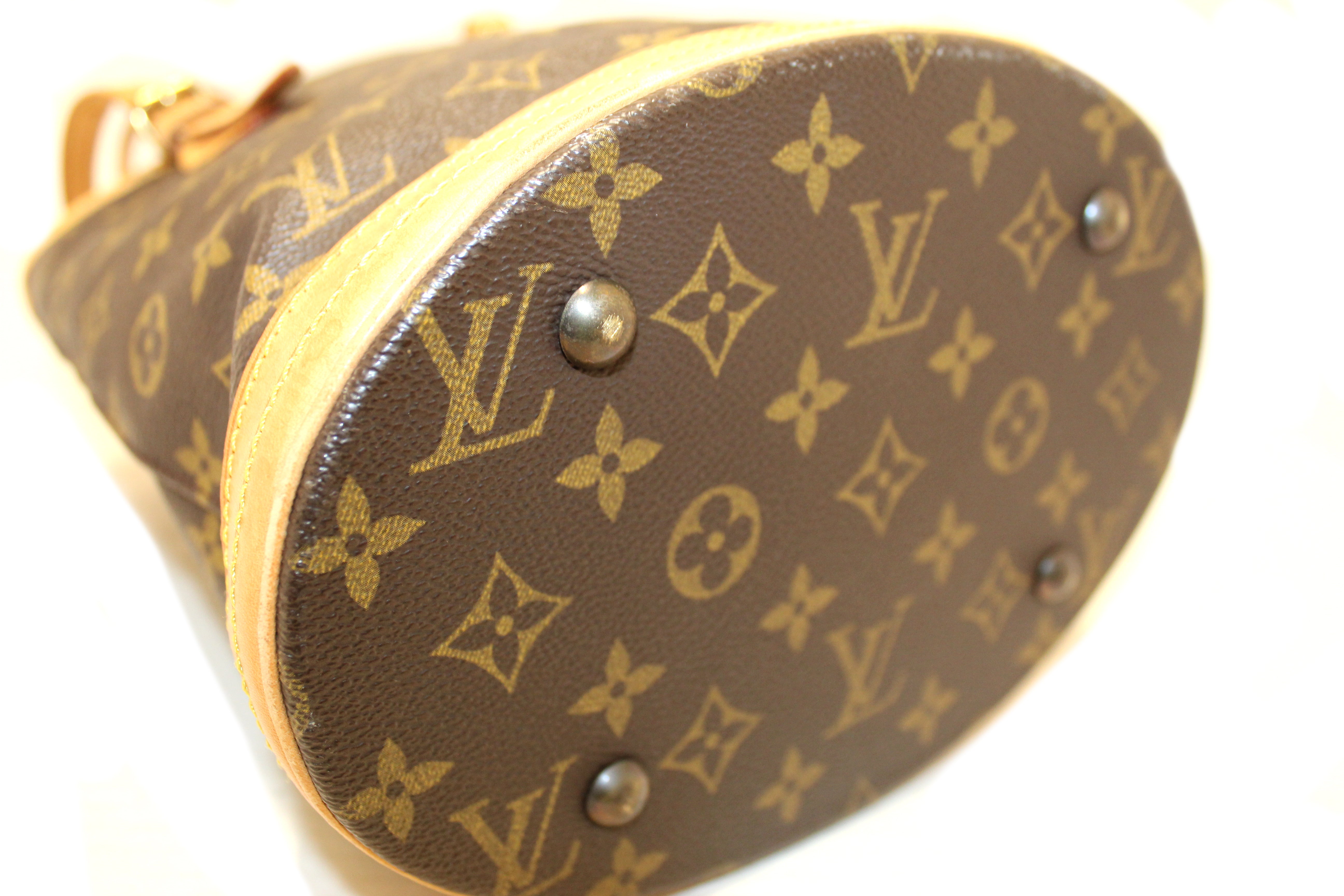 Authentic Louis Vuitton Classic Monogram Bucket PM Shoulder Bag