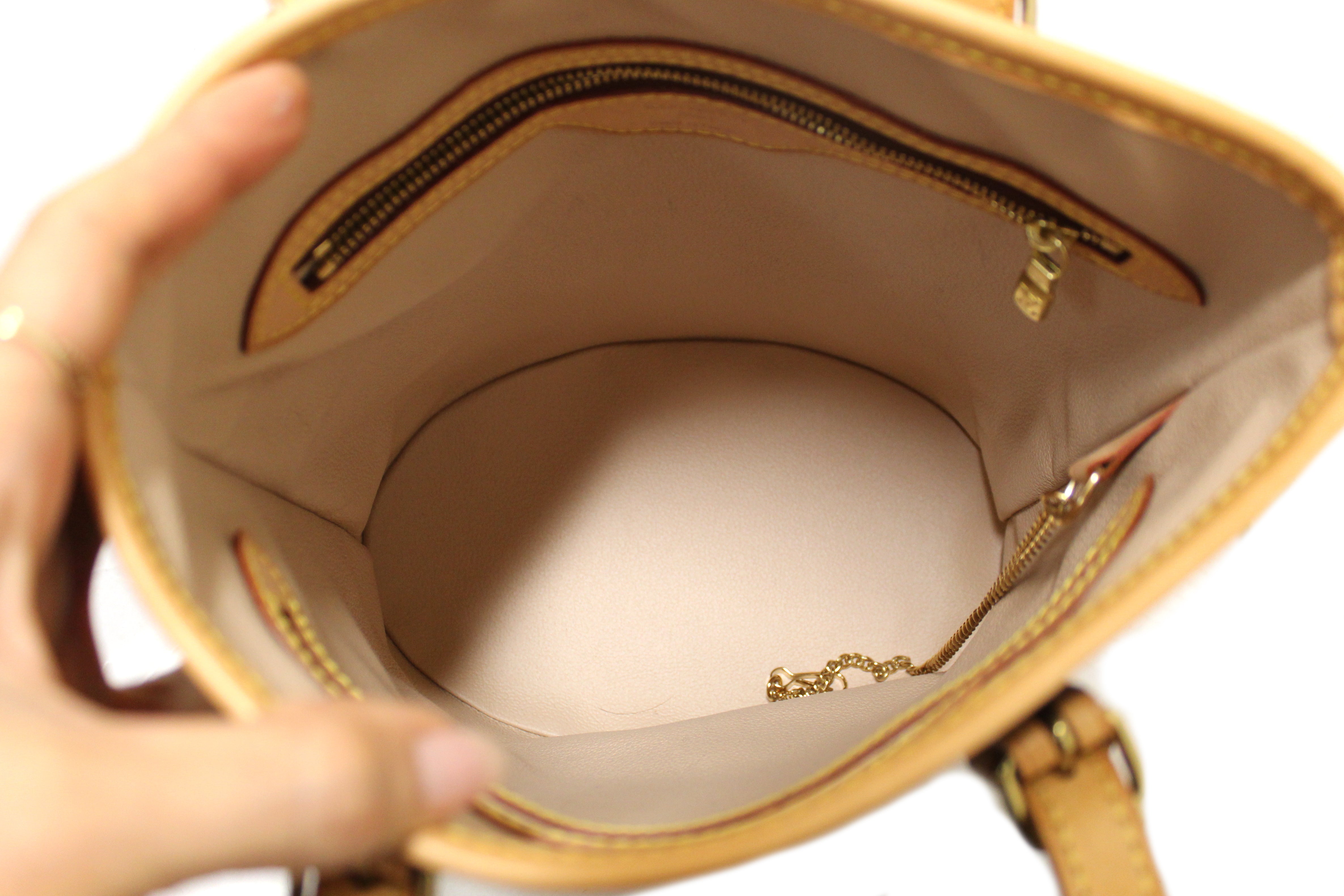 Authentic Louis Vuitton Classic Monogram Bucket PM Shoulder Bag