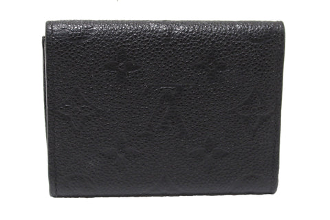 Authentic Louis Vuitton Black Empreinte Monogram Leather Business Card Holder