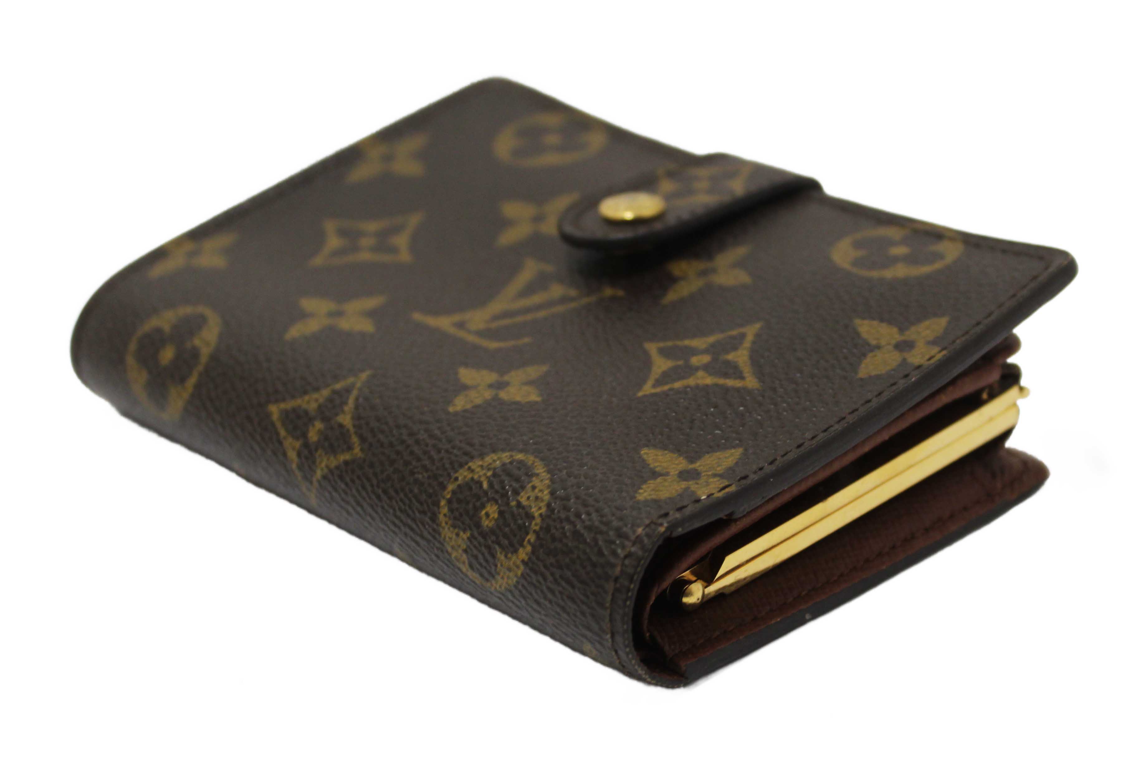 Authentic Louis Vuitton Monogram Canvas French Wallet