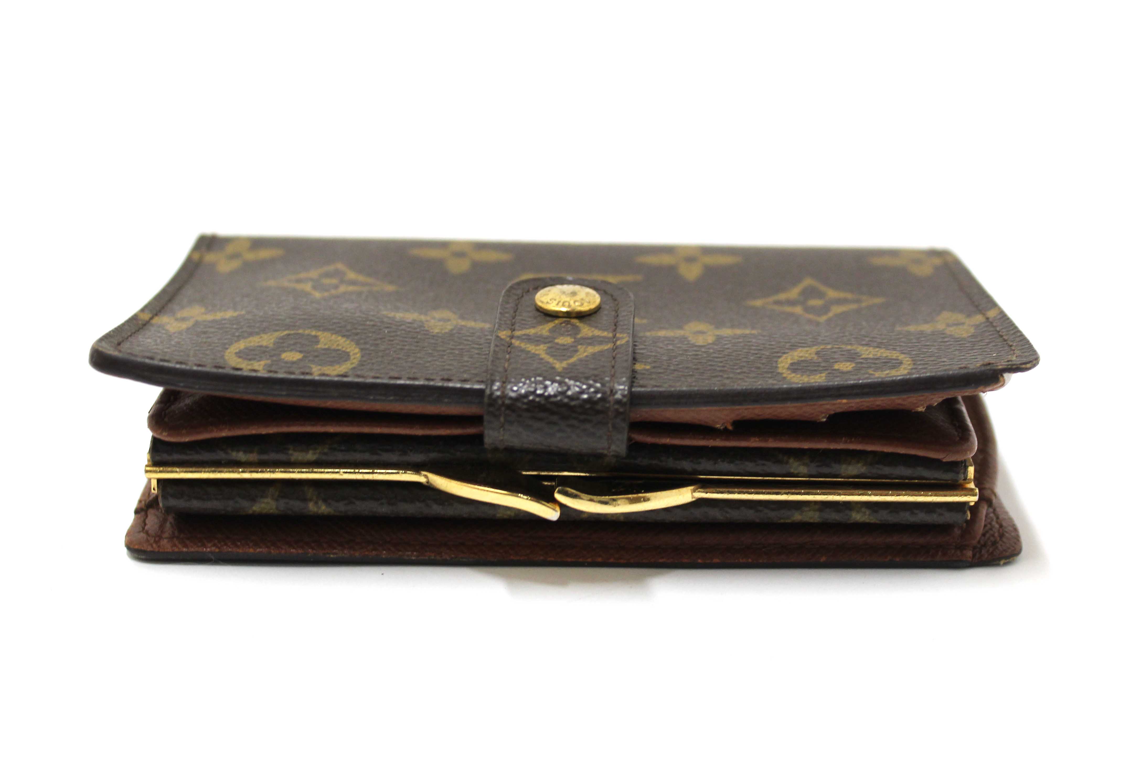 Authentic Louis Vuitton Monogram Canvas French Wallet