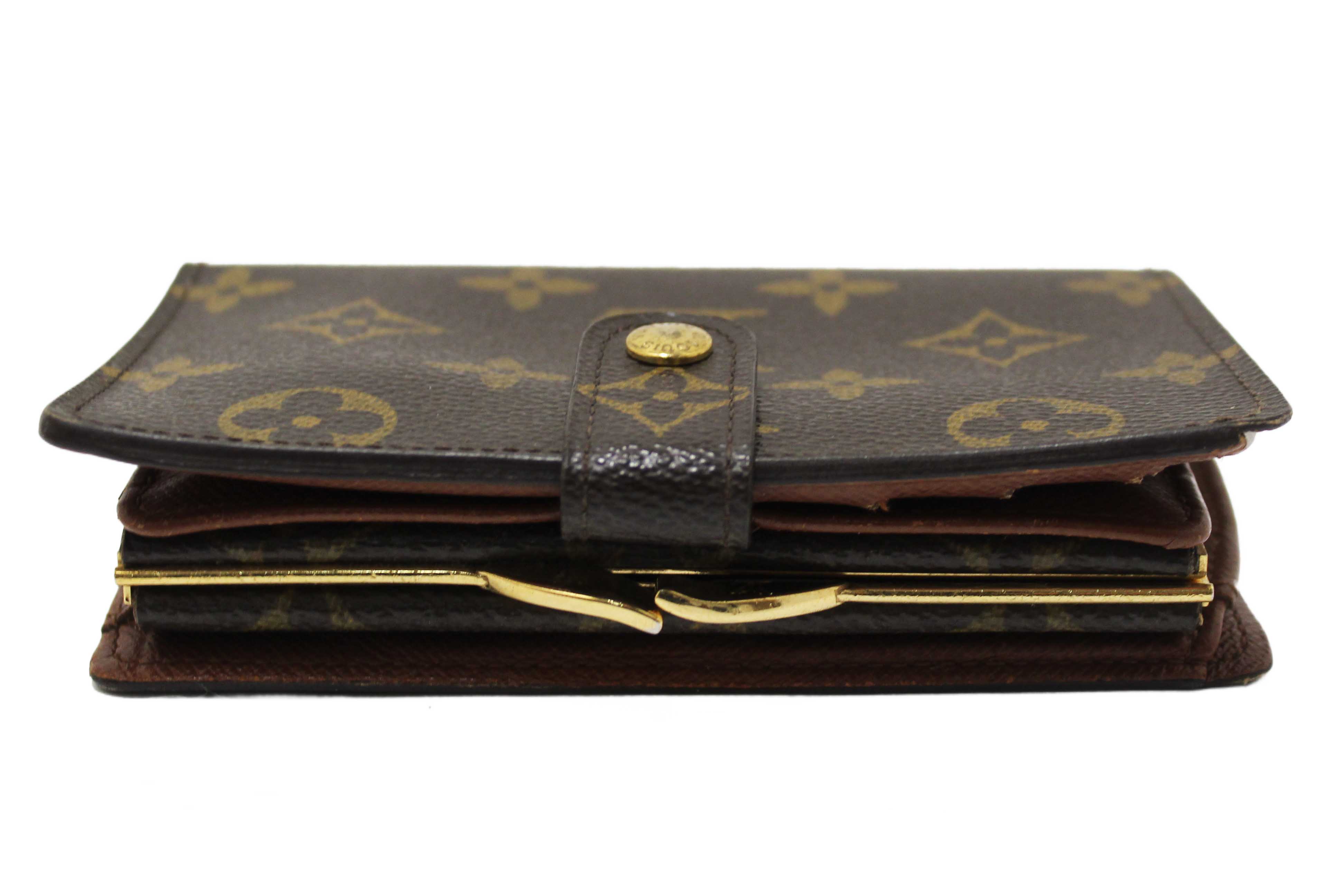 Authentic Louis Vuitton Monogram Canvas French Wallet