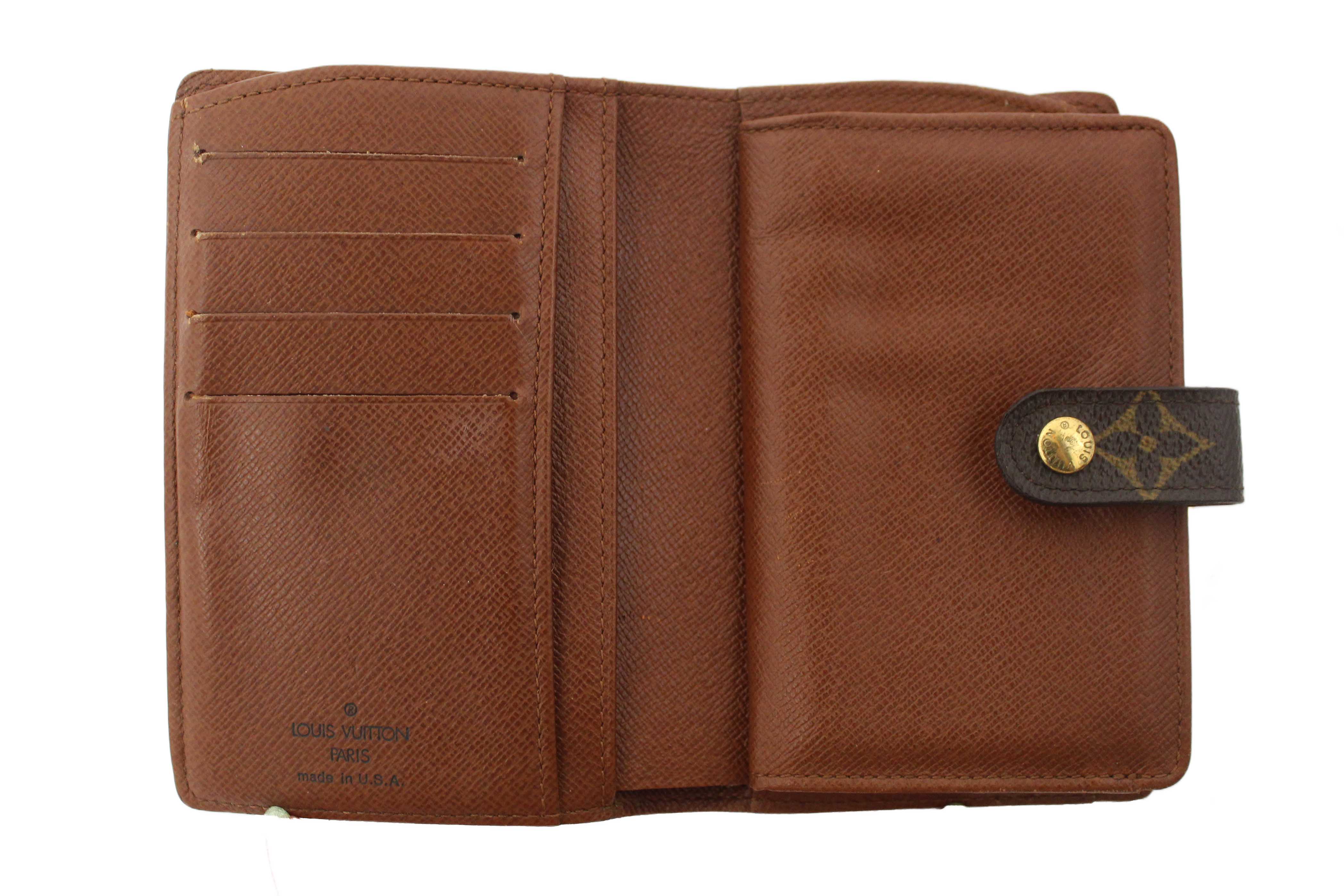 Authentic Louis Vuitton Monogram Canvas French Wallet