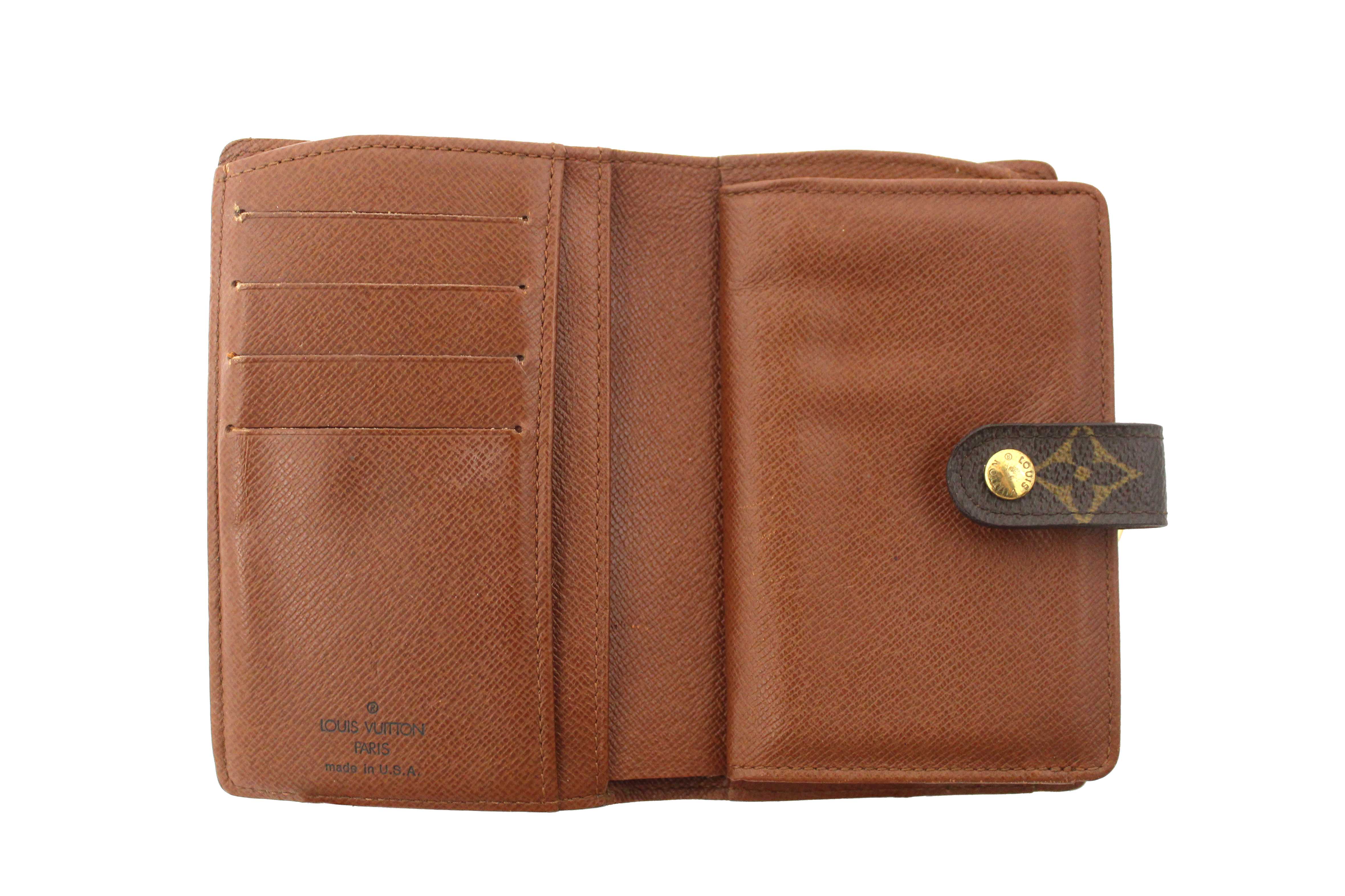 Authentic Louis Vuitton Monogram Canvas French Wallet