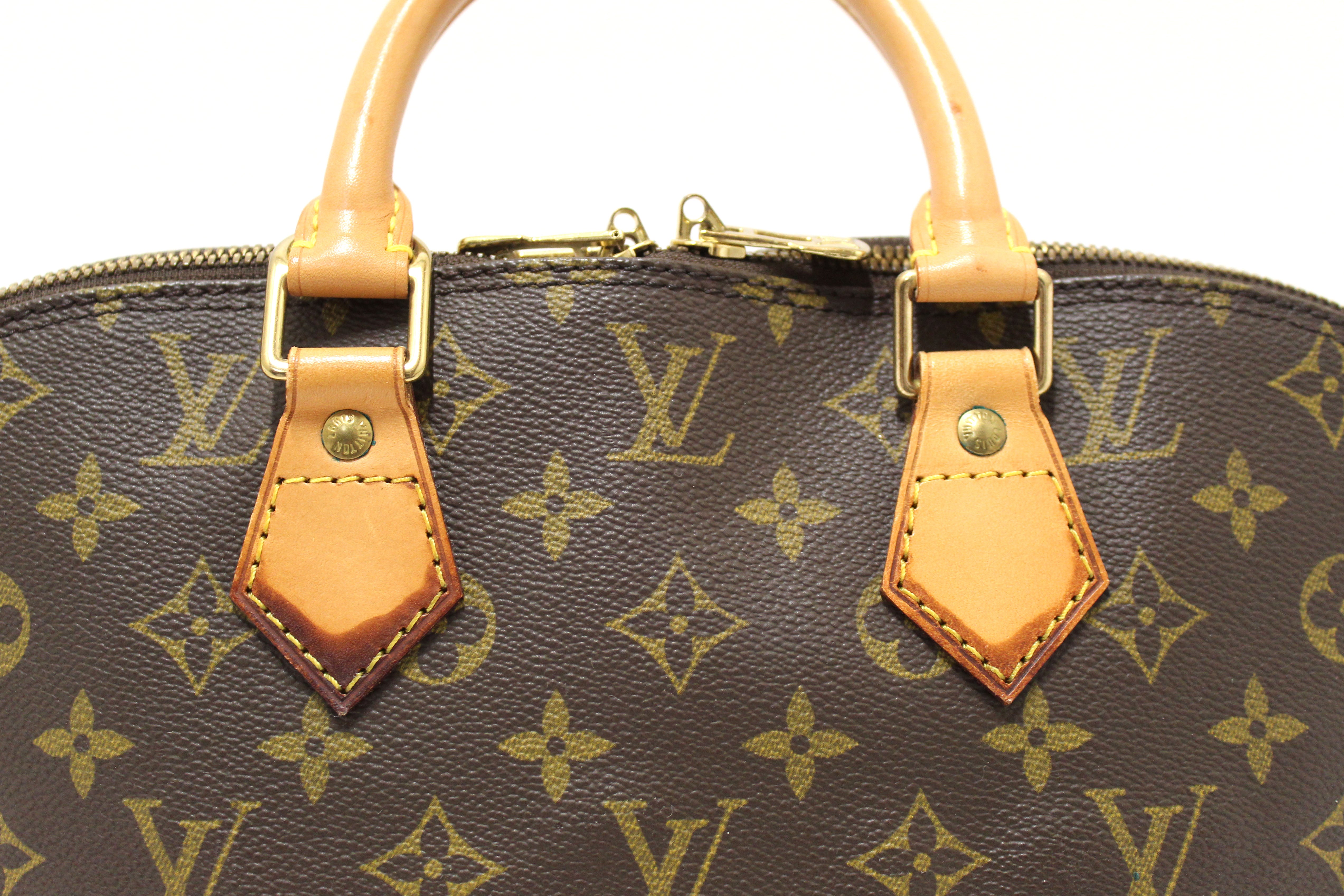 Authentic Louis Vuitton Classic Monogram Canvas Alma PM Handbag