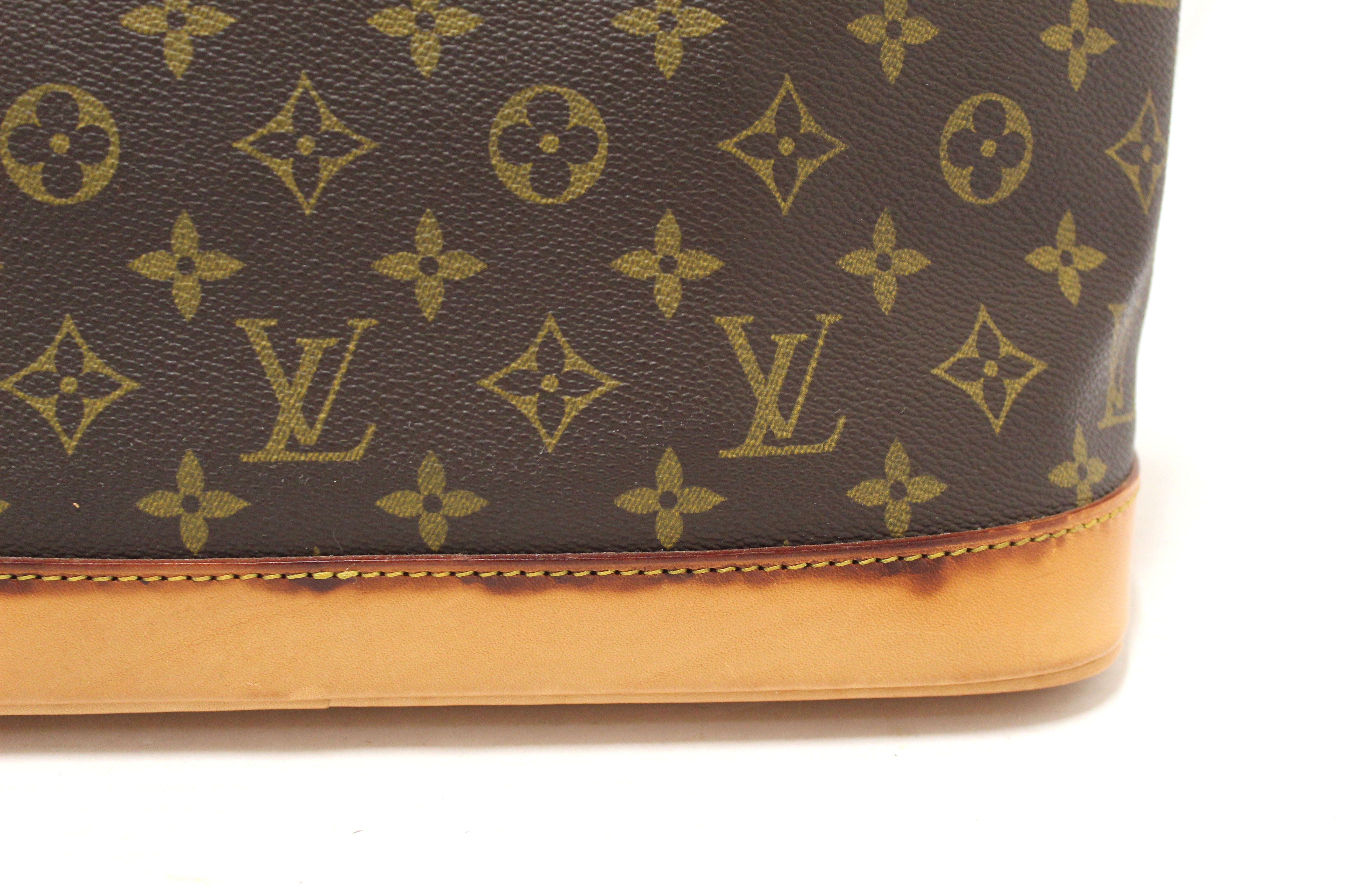 Authentic Louis Vuitton Classic Monogram Canvas Alma PM Handbag