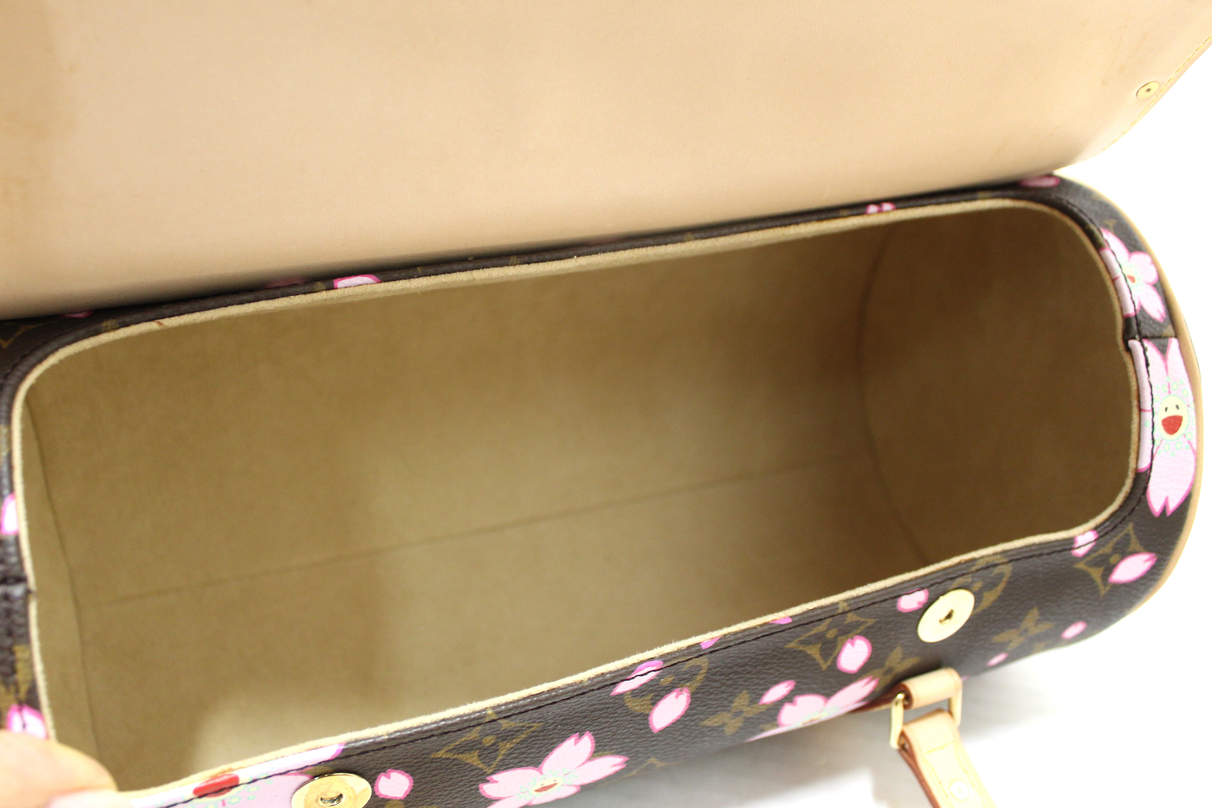 Authentic Limited Edition Louis Vuitton Monogram Cherry Blossom Papillon 26 Handbag
