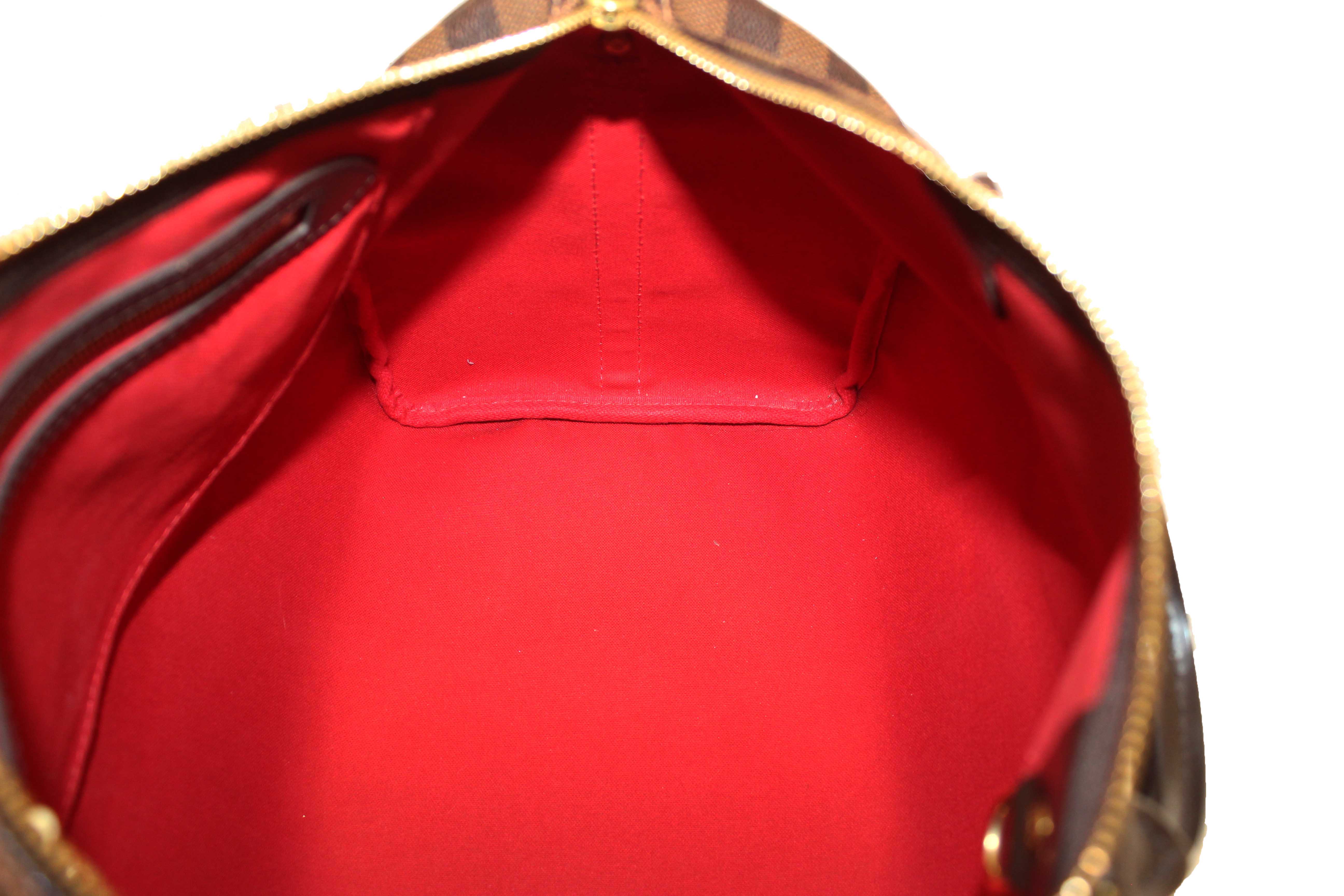 Authentic Louis Vuitton Damier Ebene Speedy 35 Bandouliere Bag