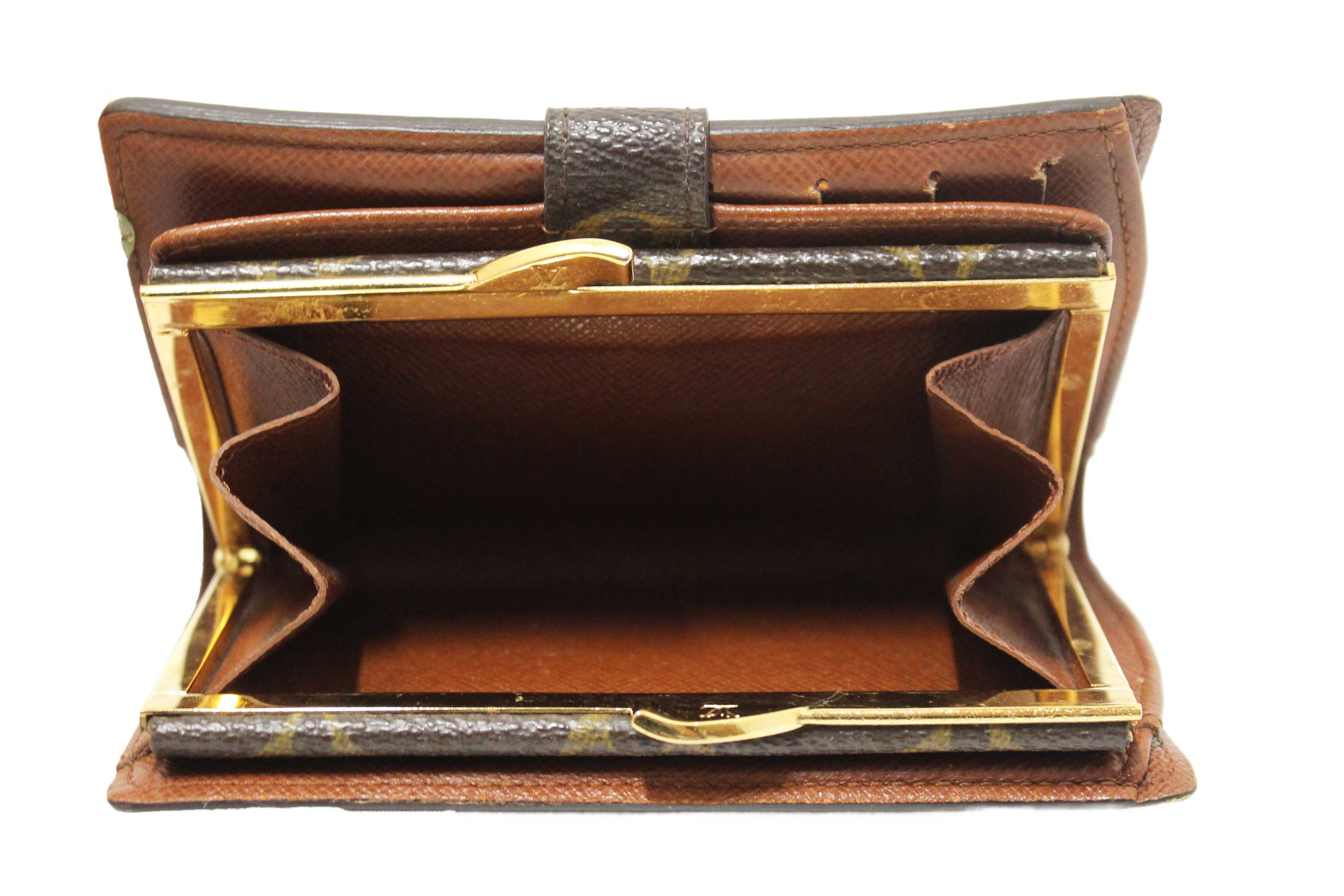 Authentic Louis Vuitton Monogram Canvas French Wallet
