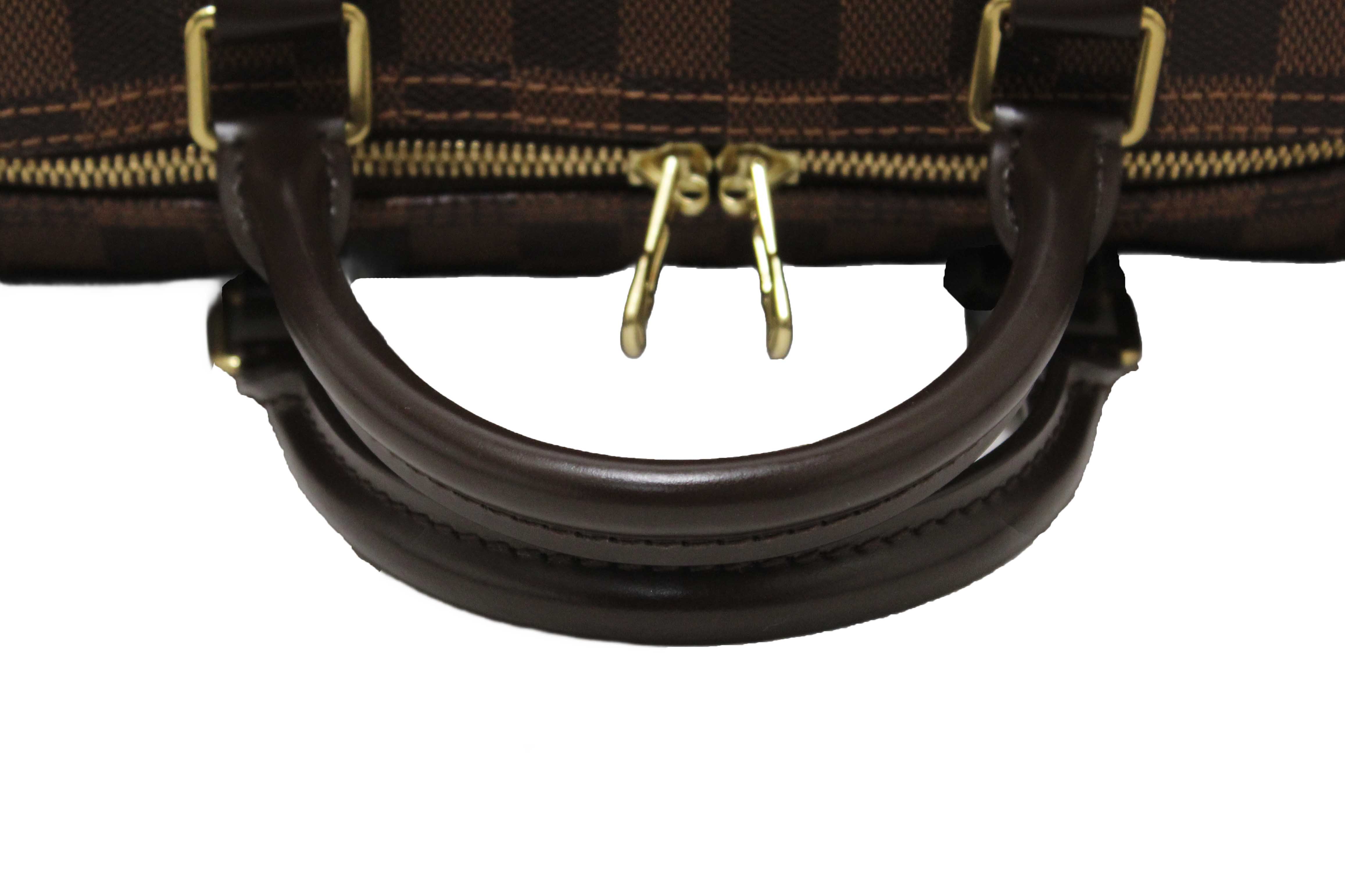 Authentic Louis Vuitton Damier Ebene Speedy 35 Bandouliere Bag