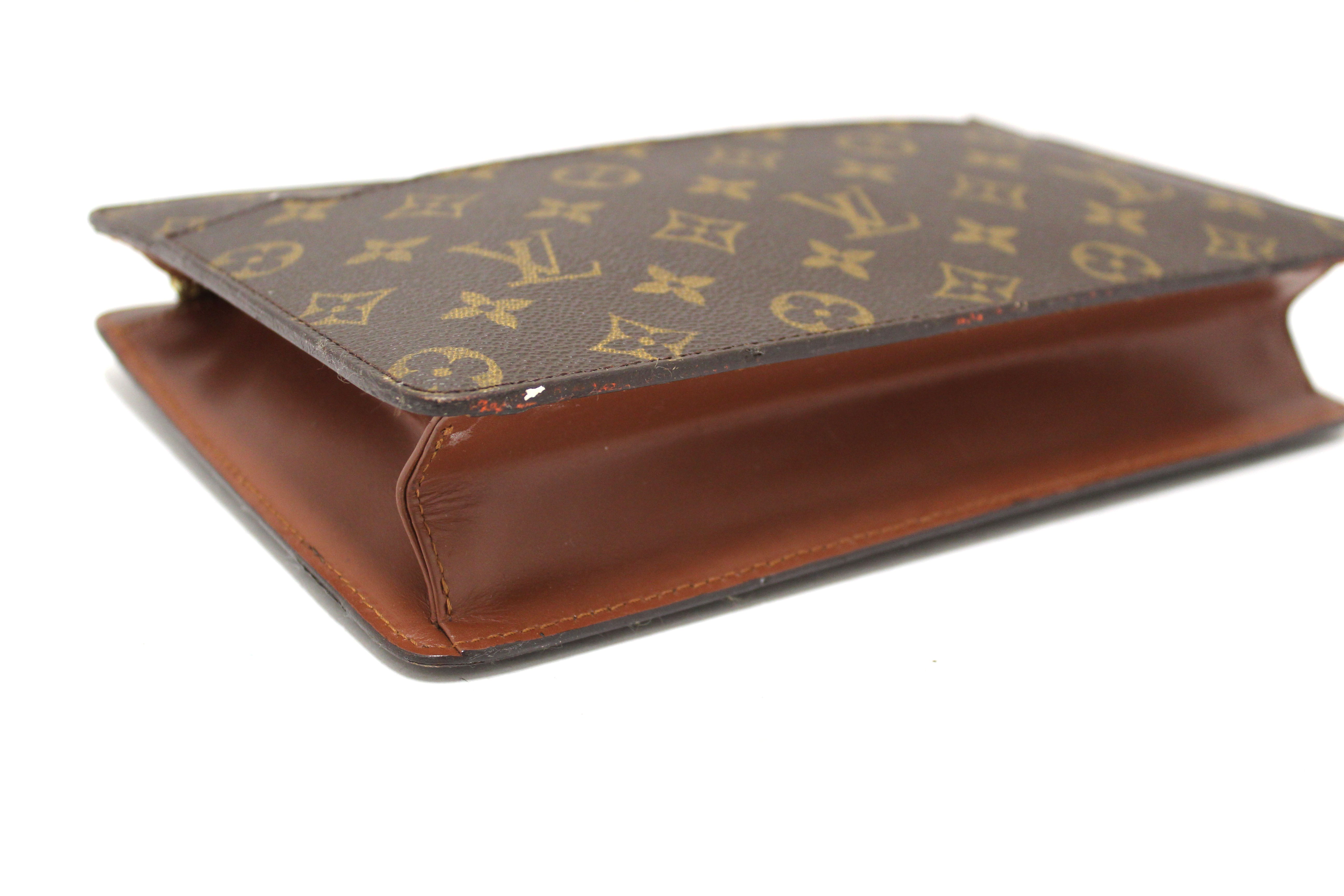 Authentic Louis Vuitton Classic Monogram Pochette Homme Clutch