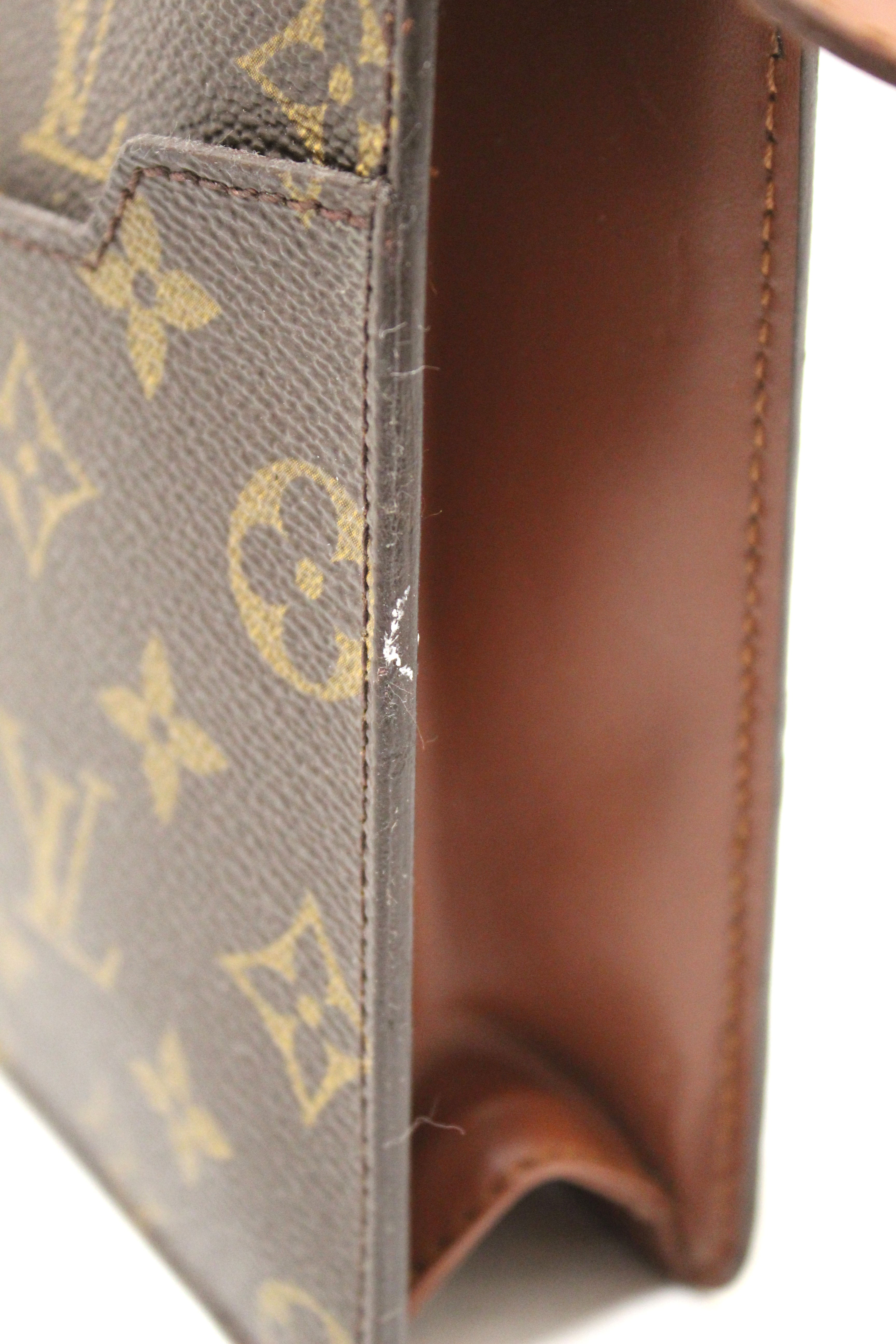 Authentic Louis Vuitton Classic Monogram Pochette Homme Clutch