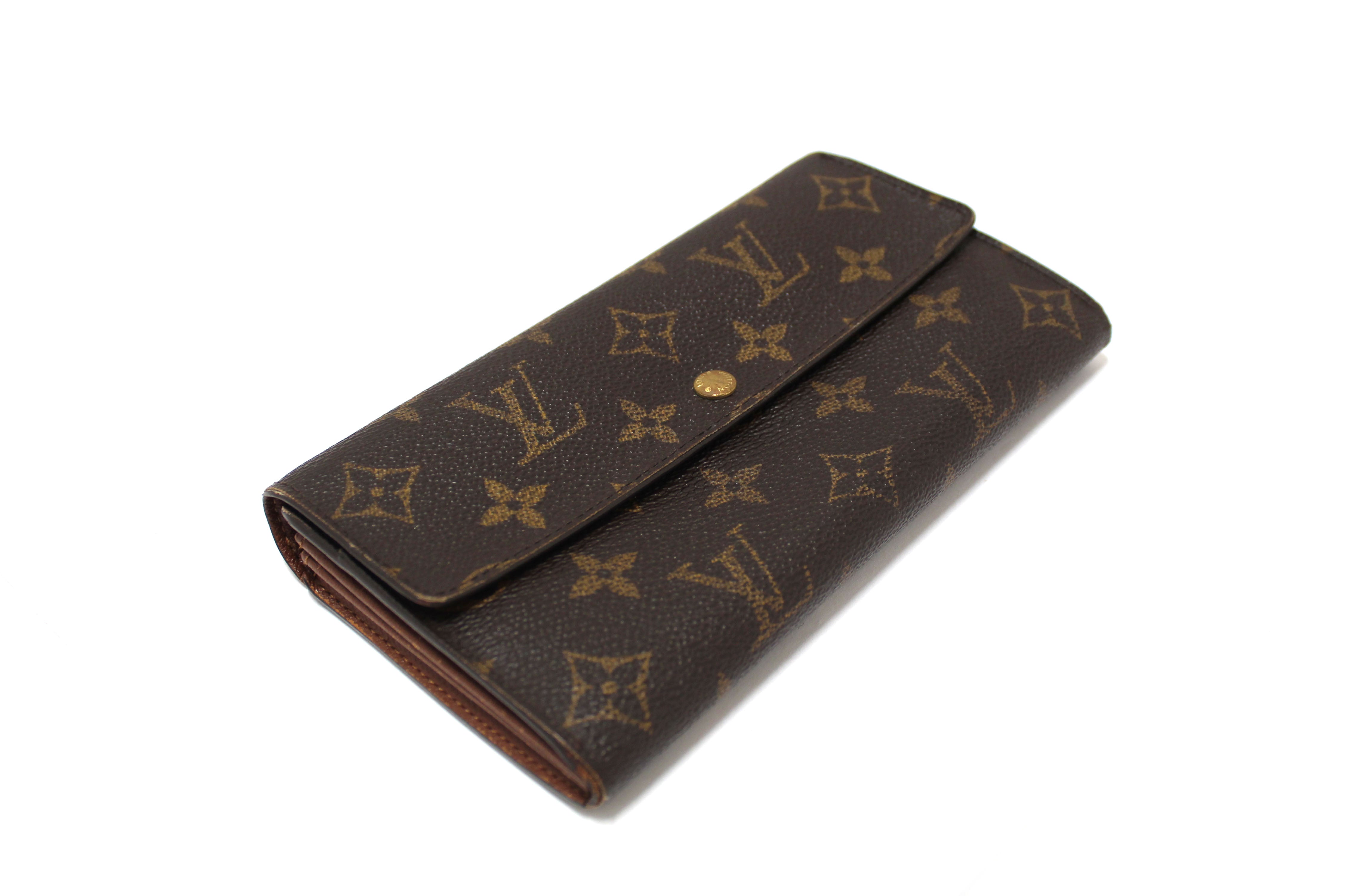 Authentic Louis Vuitton Classic Monogram Sarah Wallet