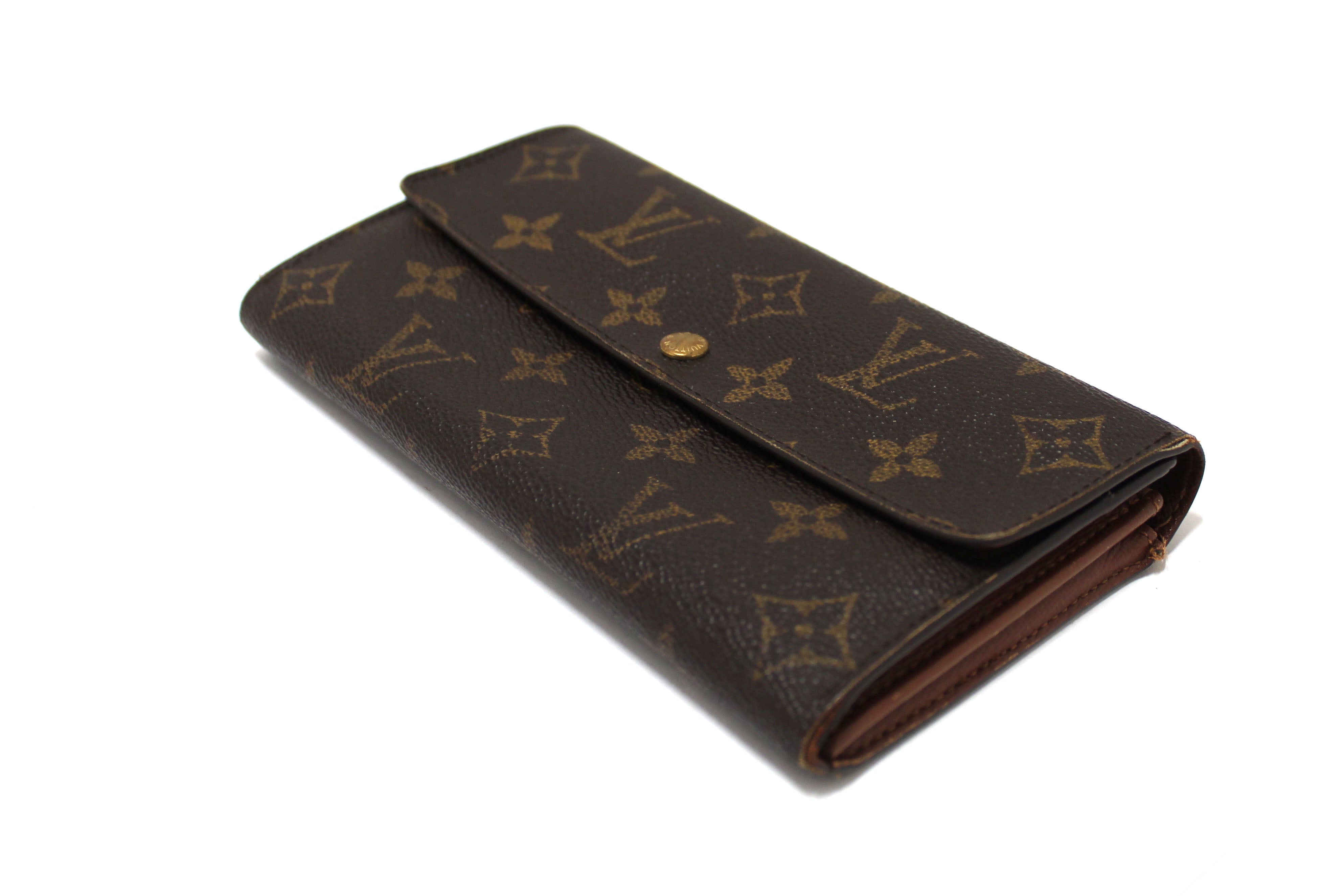 Authentic Louis Vuitton Classic Monogram Sarah Wallet