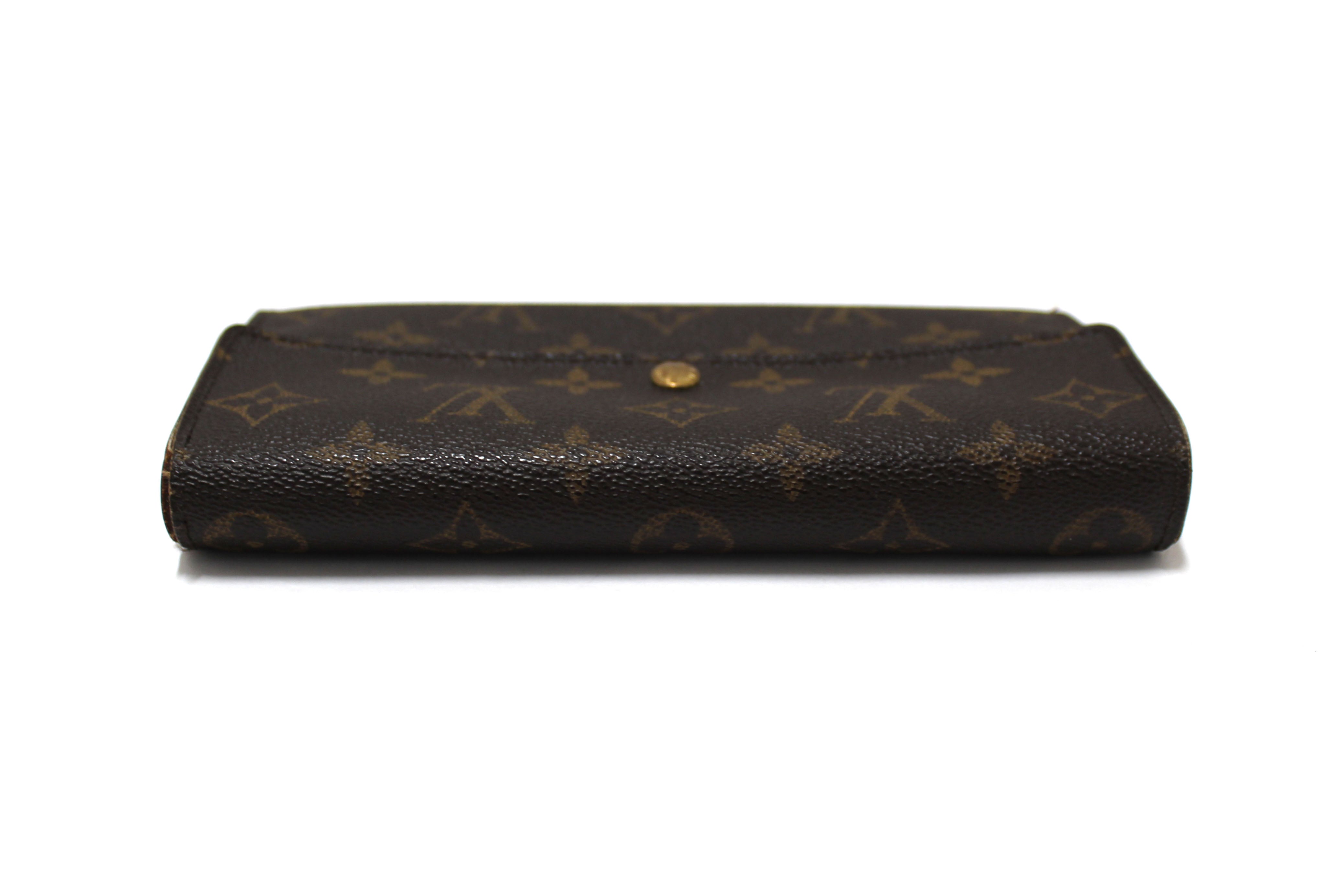 Authentic Louis Vuitton Classic Monogram Sarah Wallet