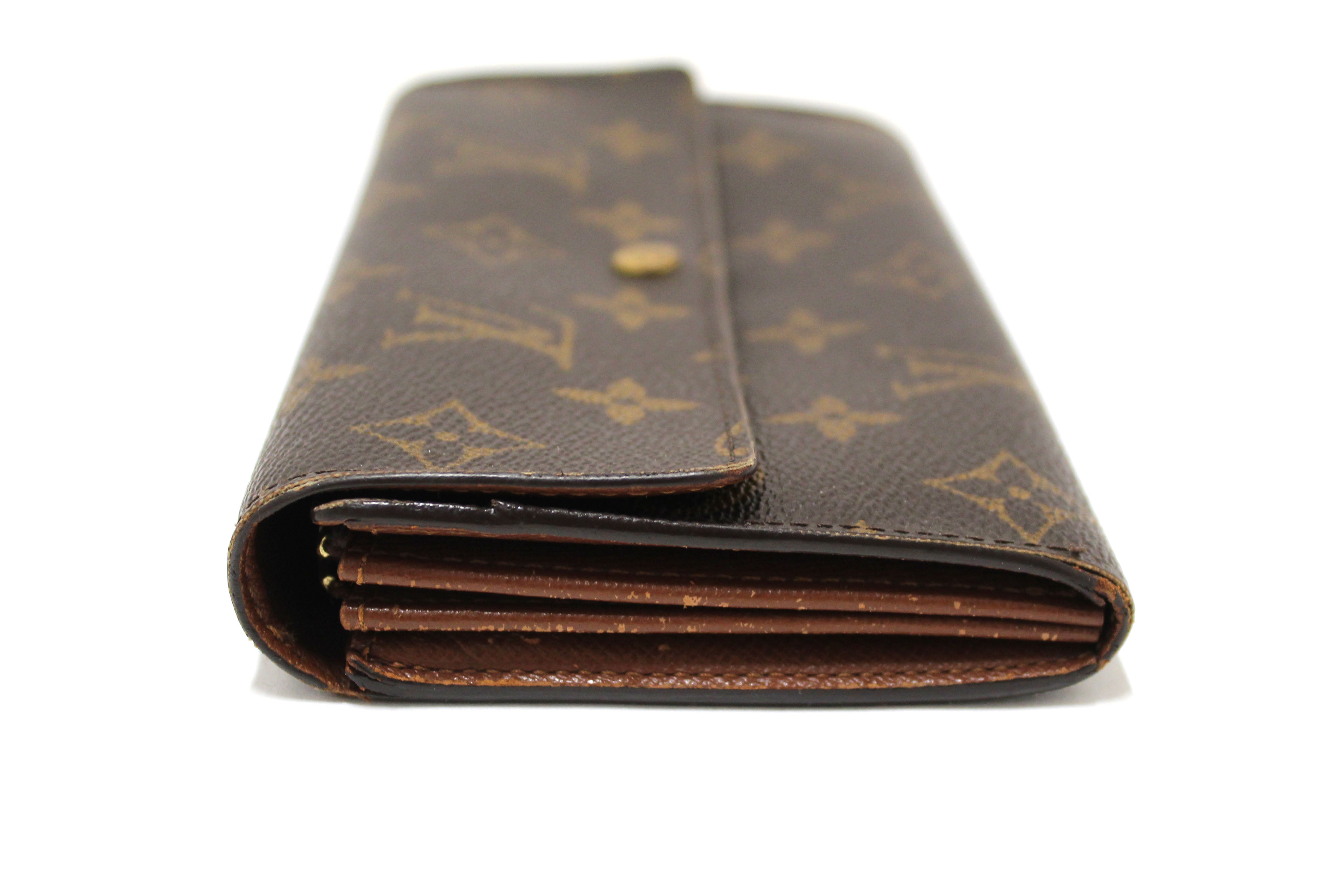 Authentic Louis Vuitton Classic Monogram Sarah Wallet