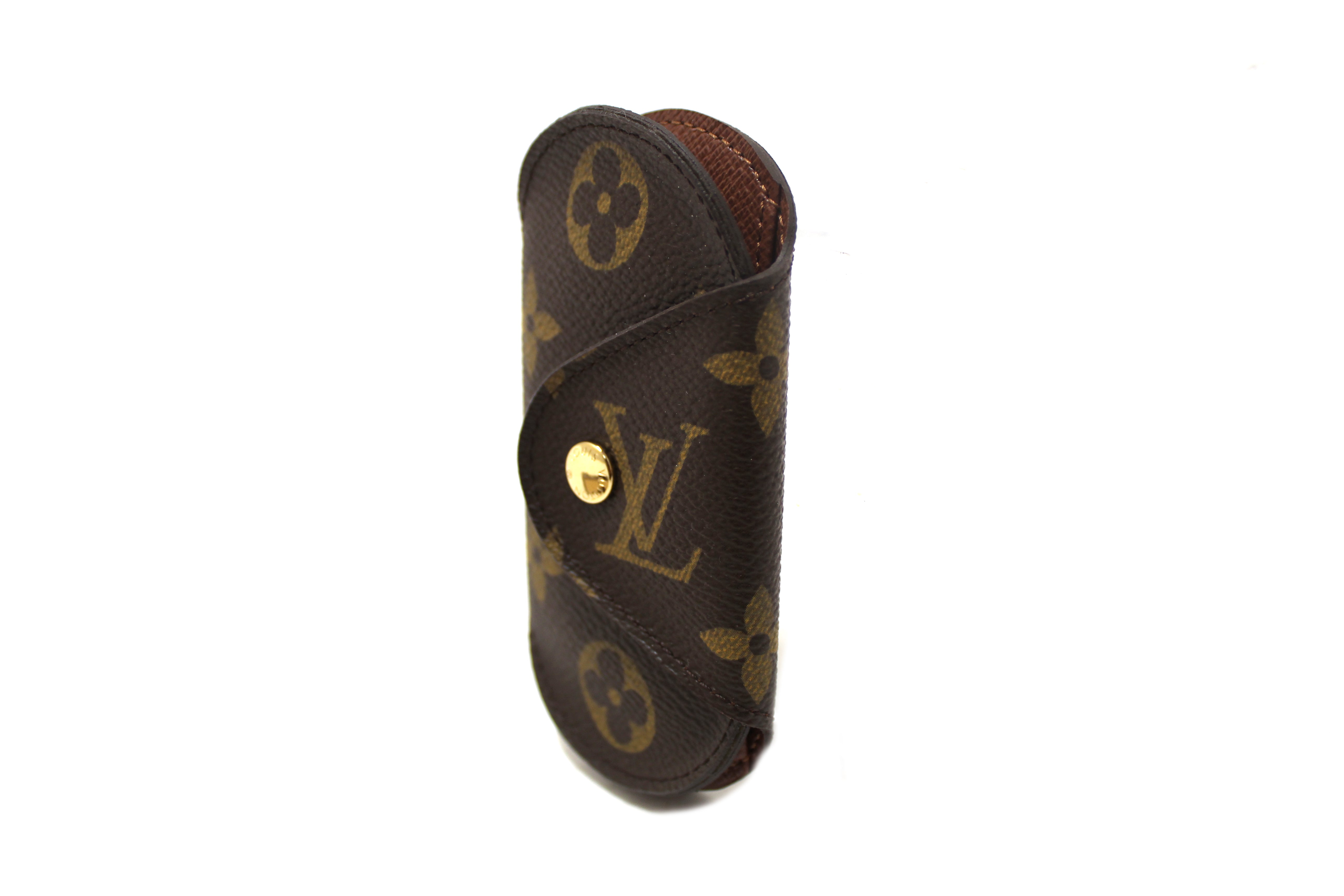 Authentic New Louis Vuitton Classic Monogram Oval 4 Key Holder