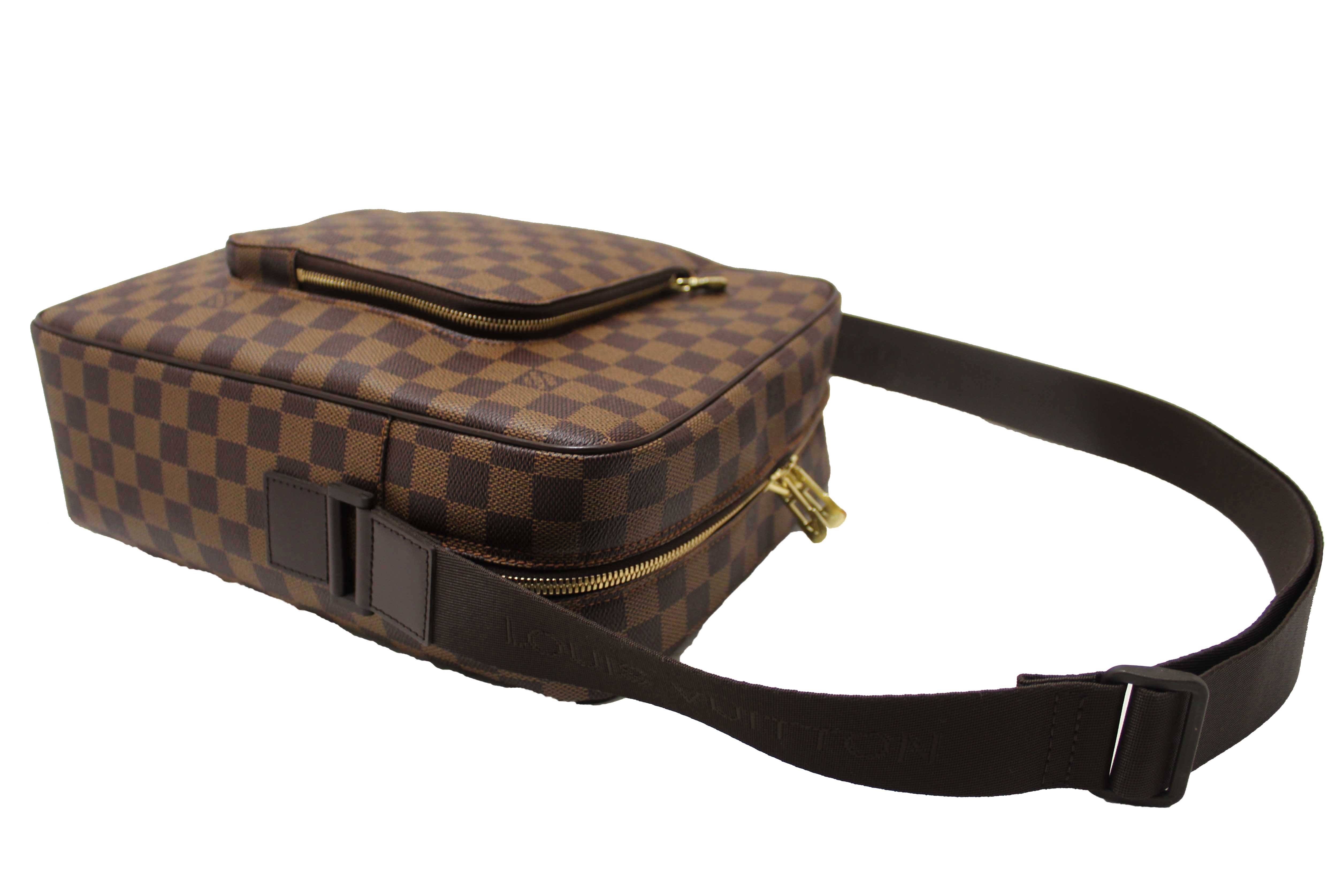 Authentic Louis Vuitton Damier Ebene Canvas Olav Messenger Bag