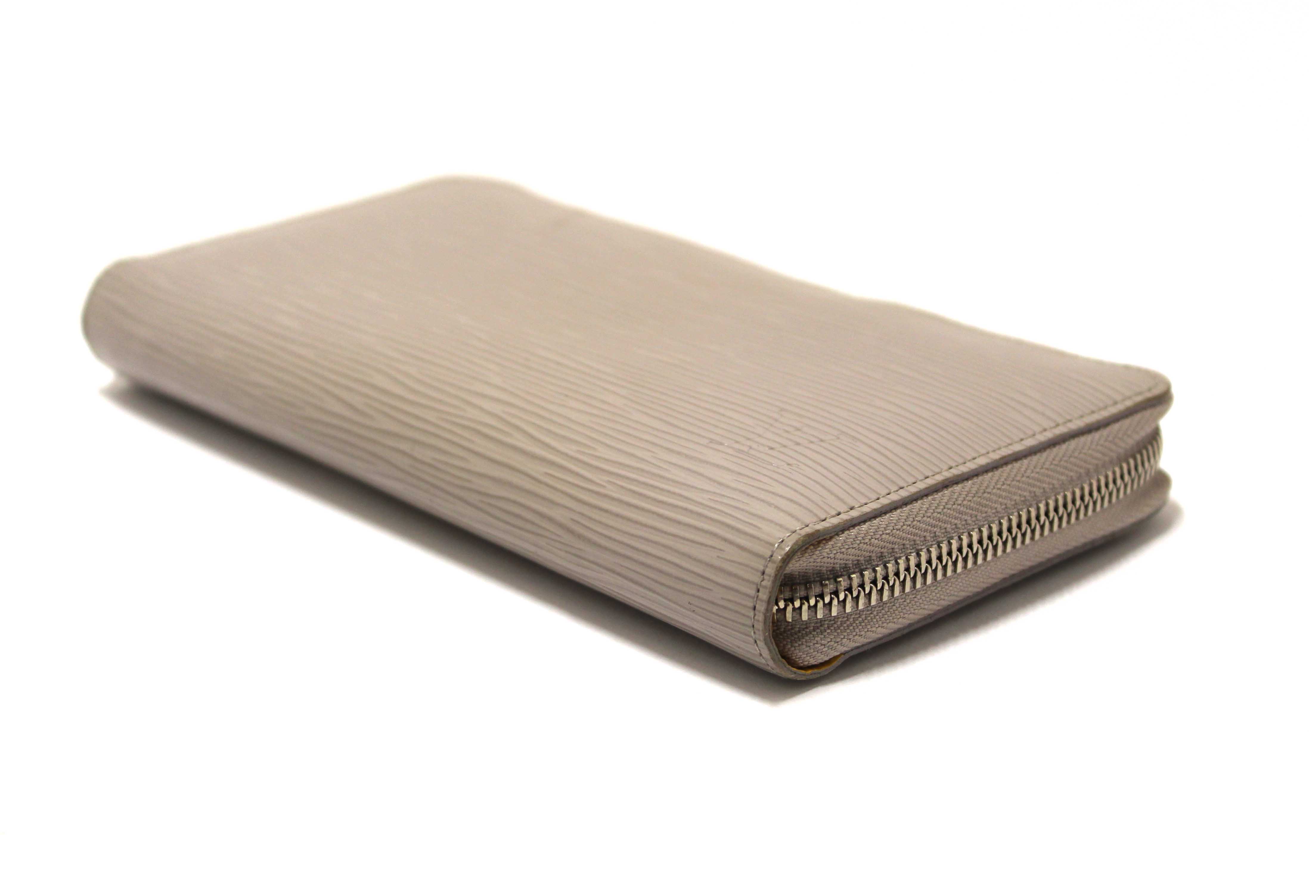 Authentic Louis Vuitton Grey Epi Leather Zippy Wallet
