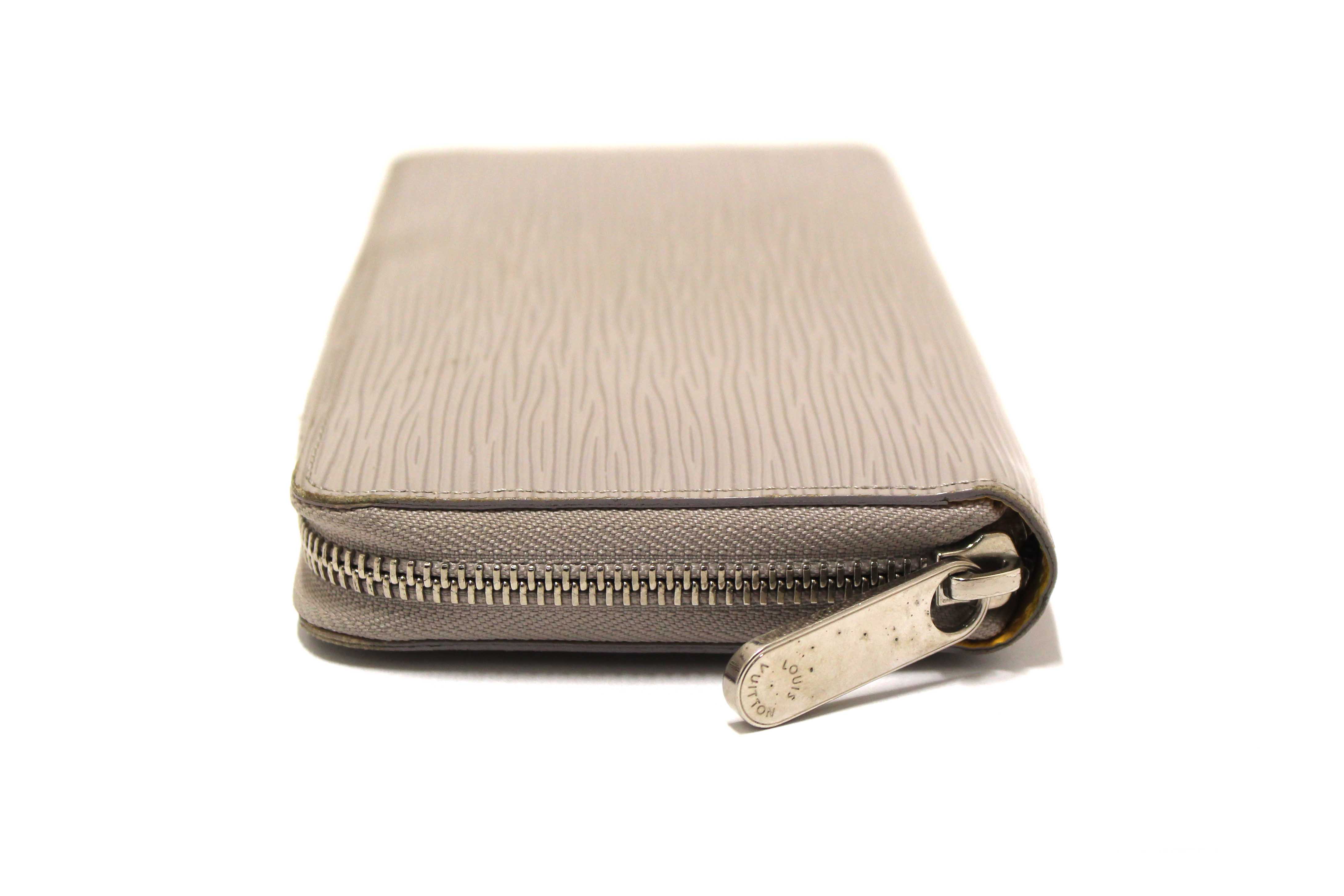 Authentic Louis Vuitton Grey Epi Leather Zippy Wallet