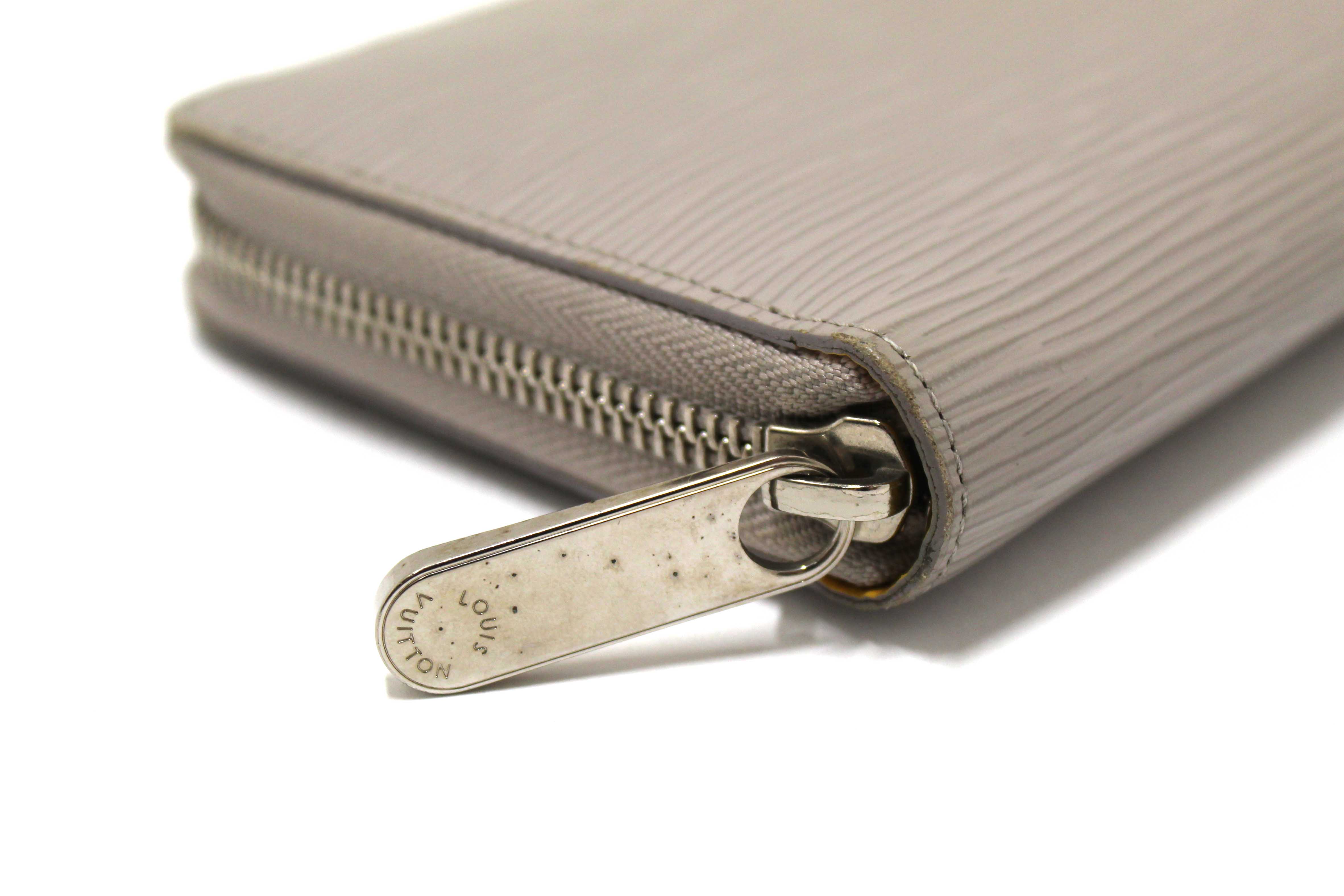 Authentic Louis Vuitton Grey Epi Leather Zippy Wallet