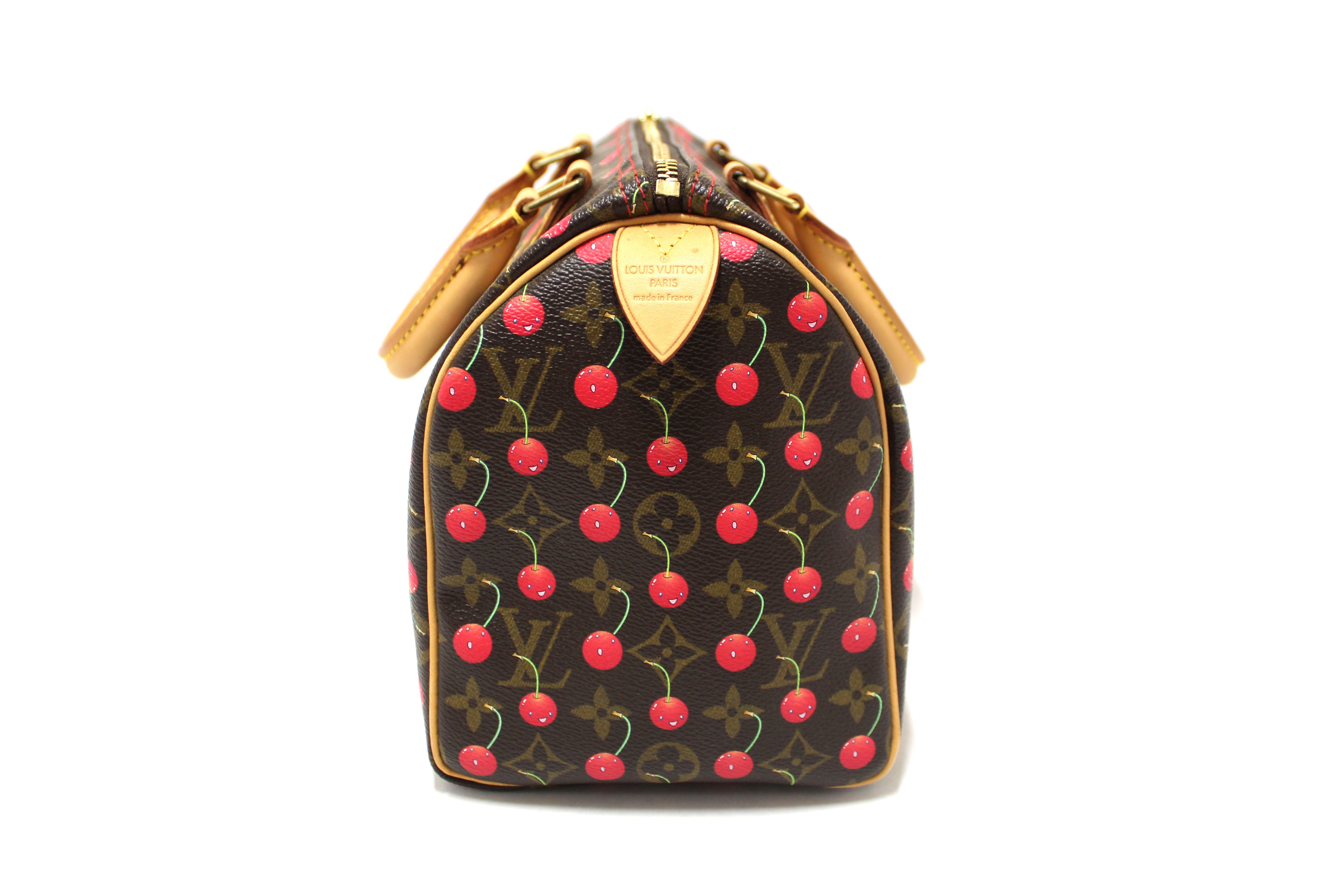 Louis Vuitton Limited Edition Monogram Cherry Cerises Speedy 25 Handbag