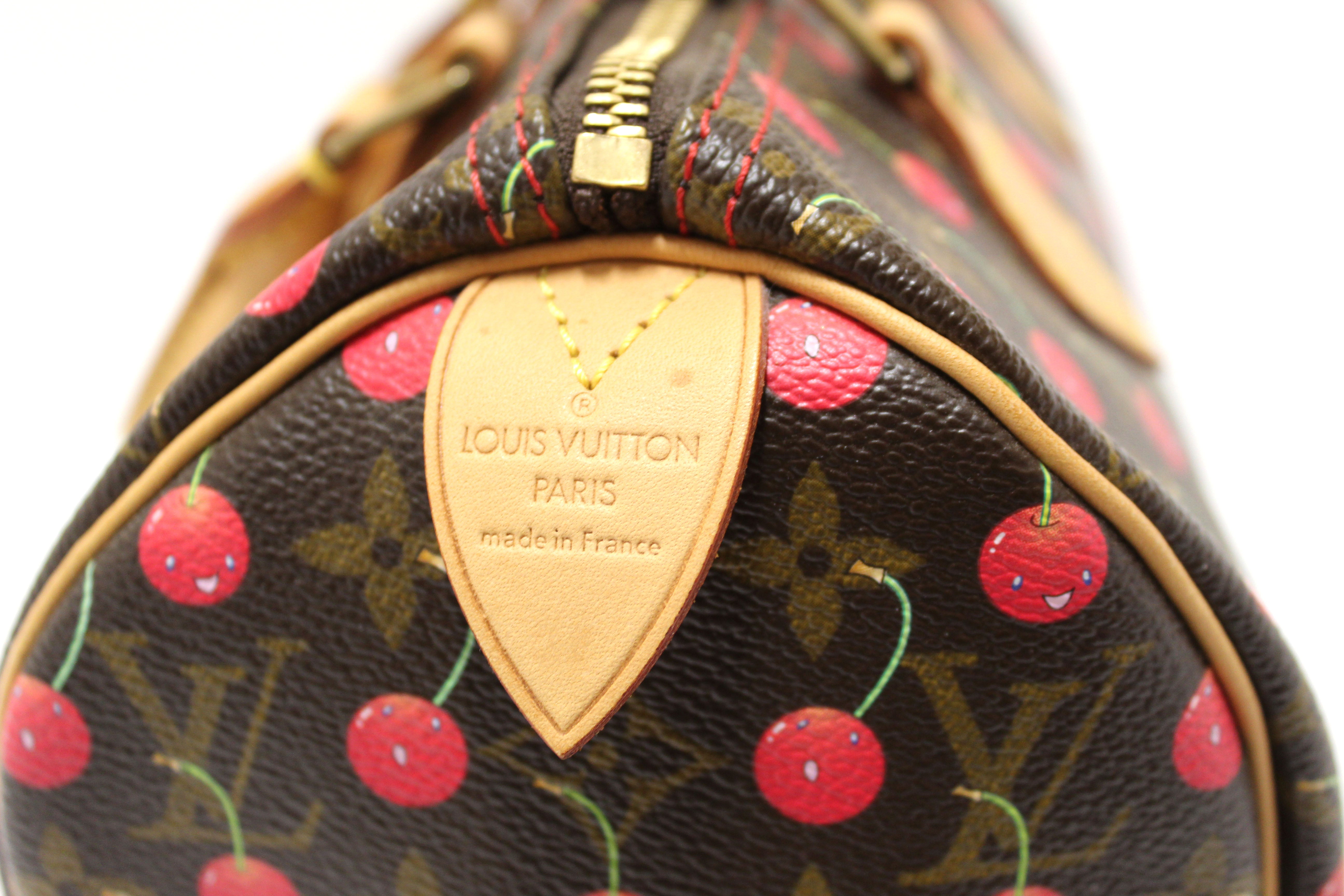 Louis Vuitton Limited Edition Monogram Cherry Cerises Speedy 25 Handbag