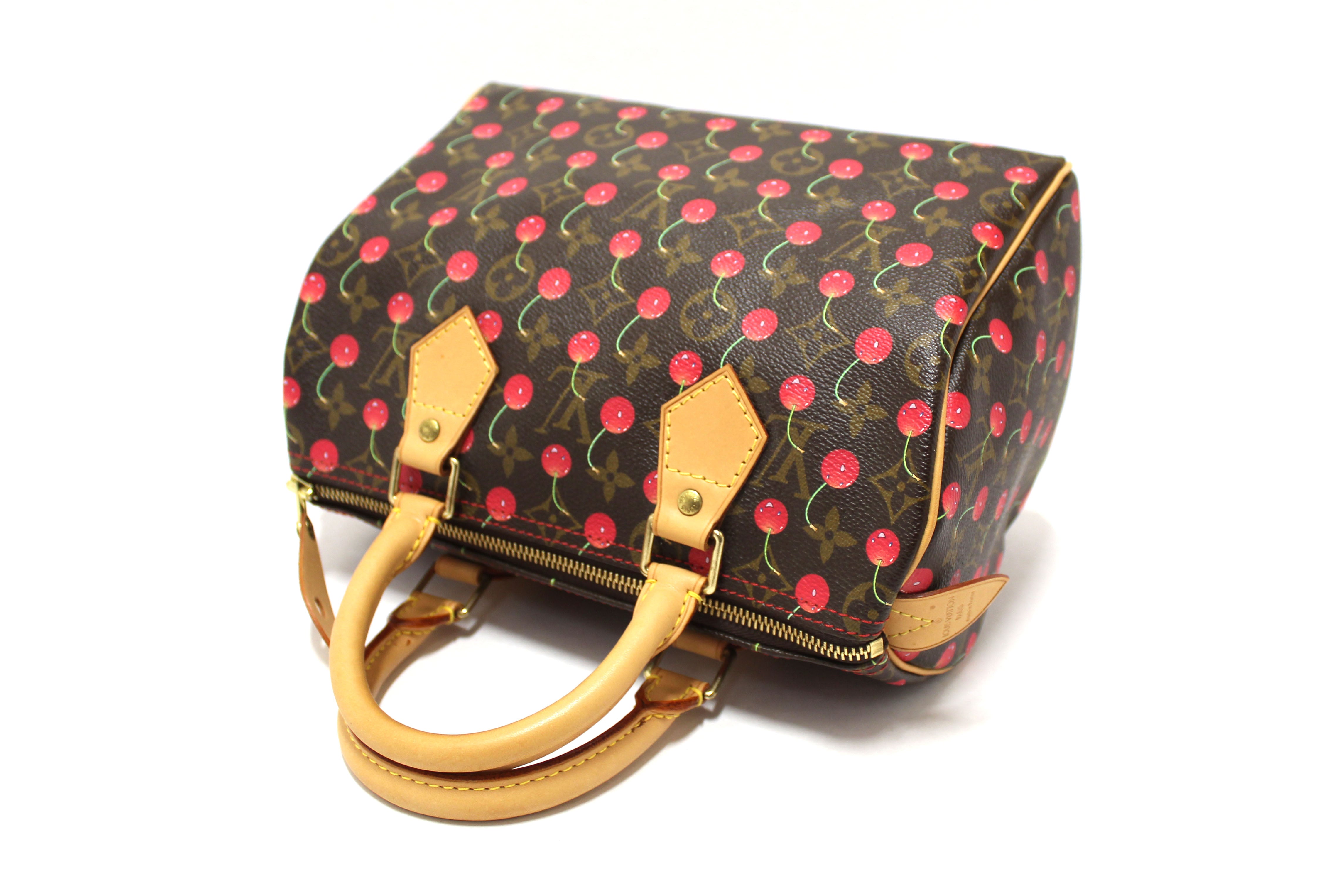 Louis Vuitton Limited Edition Monogram Cherry Cerises Speedy 25 Handbag