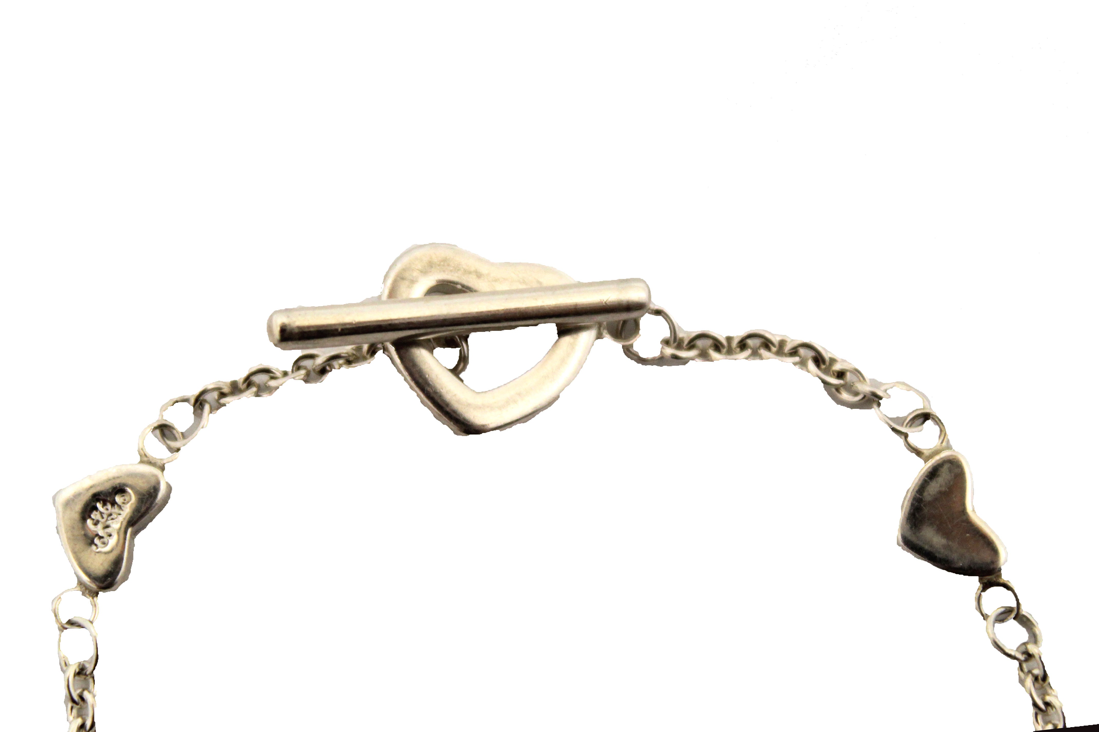thumbnail image 2 of Italian Sterling Silver Double-Heart Link Bracelet | Ross Simons 2 of 12