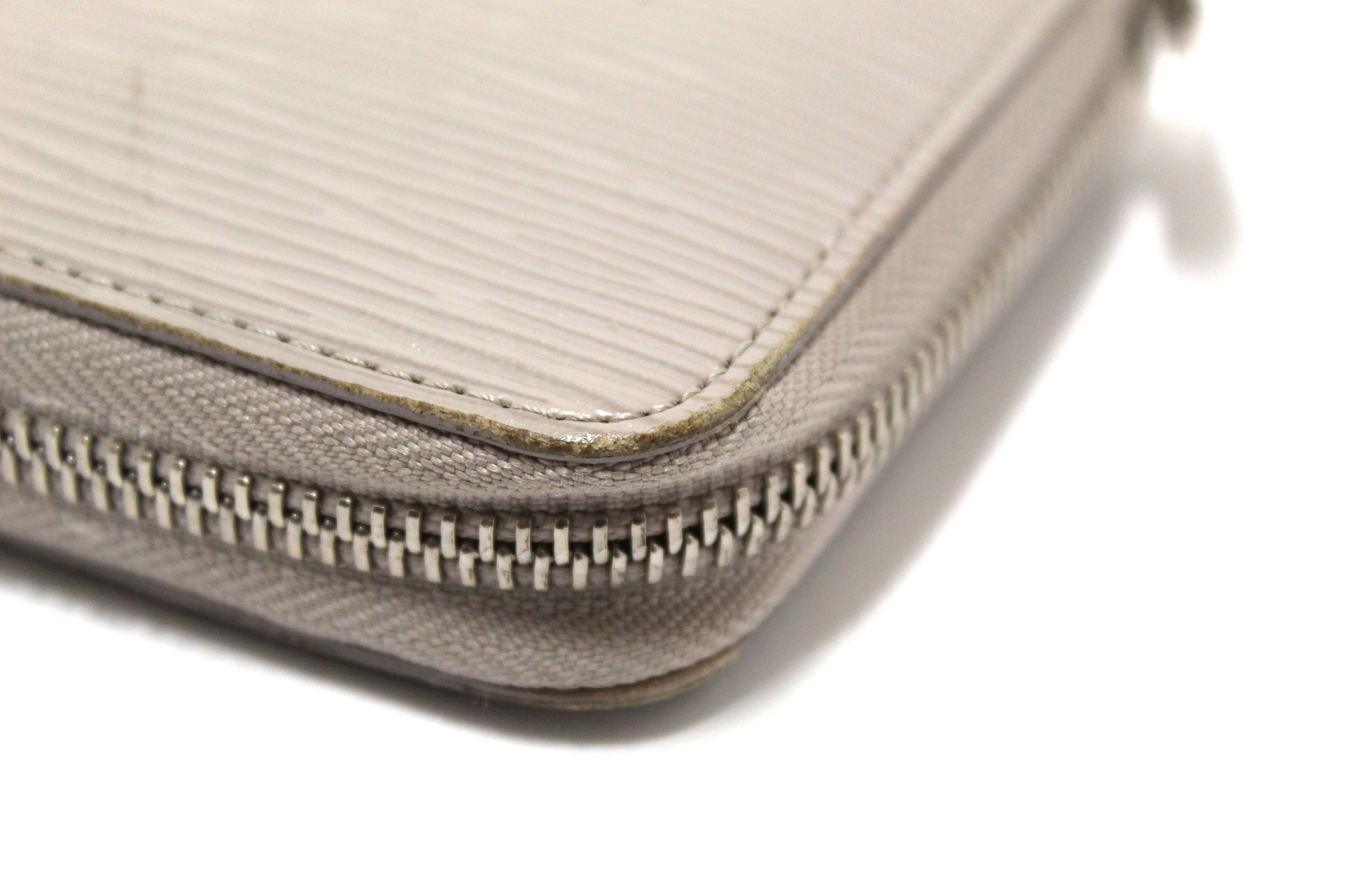 Authentic Louis Vuitton Grey Epi Leather Zippy Wallet