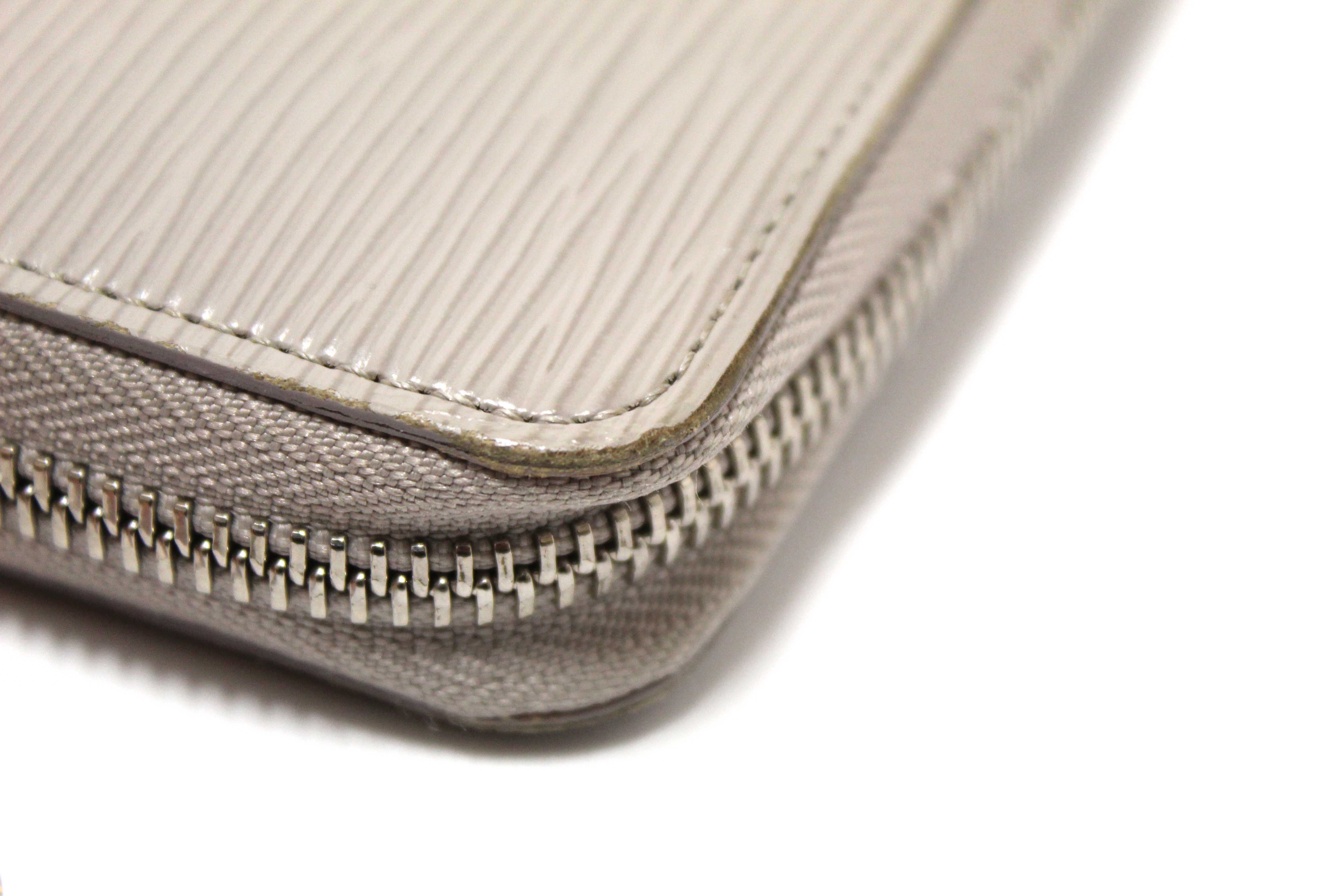 Authentic Louis Vuitton Grey Epi Leather Zippy Wallet
