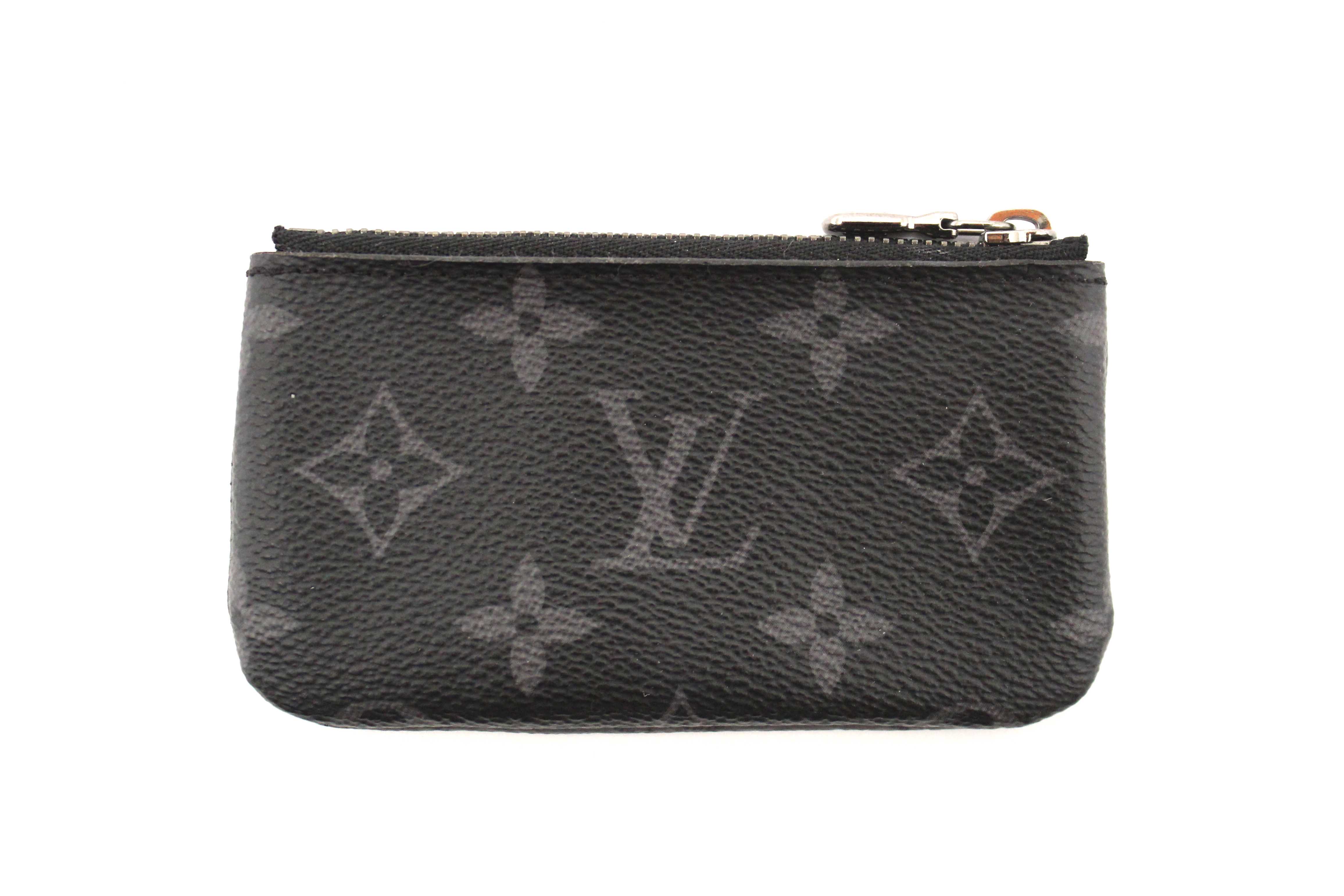 Authentic Louis Vuitton Monogram Eclipse Reverse Key Pouch