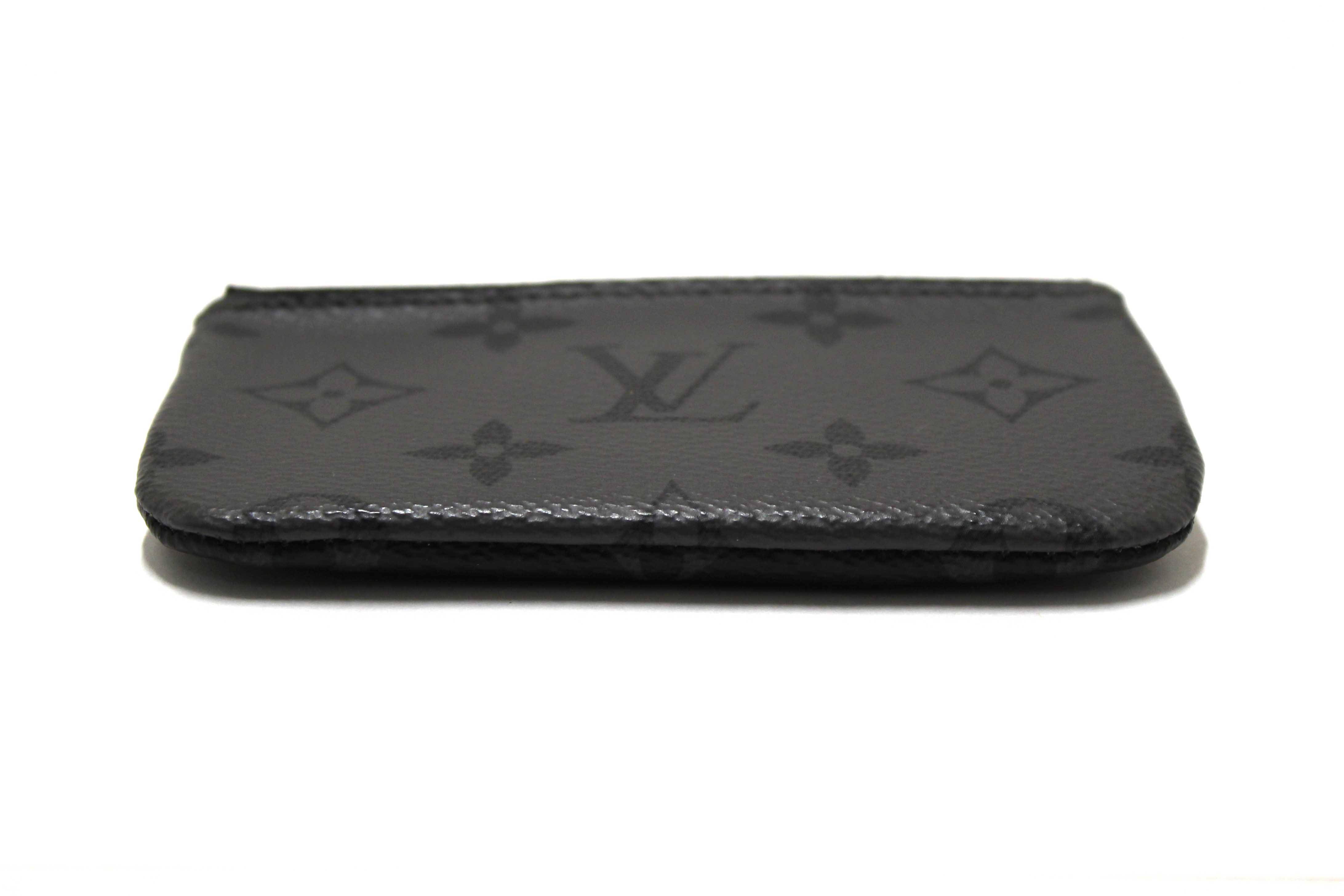 Authentic Louis Vuitton Monogram Eclipse Reverse Key Pouch