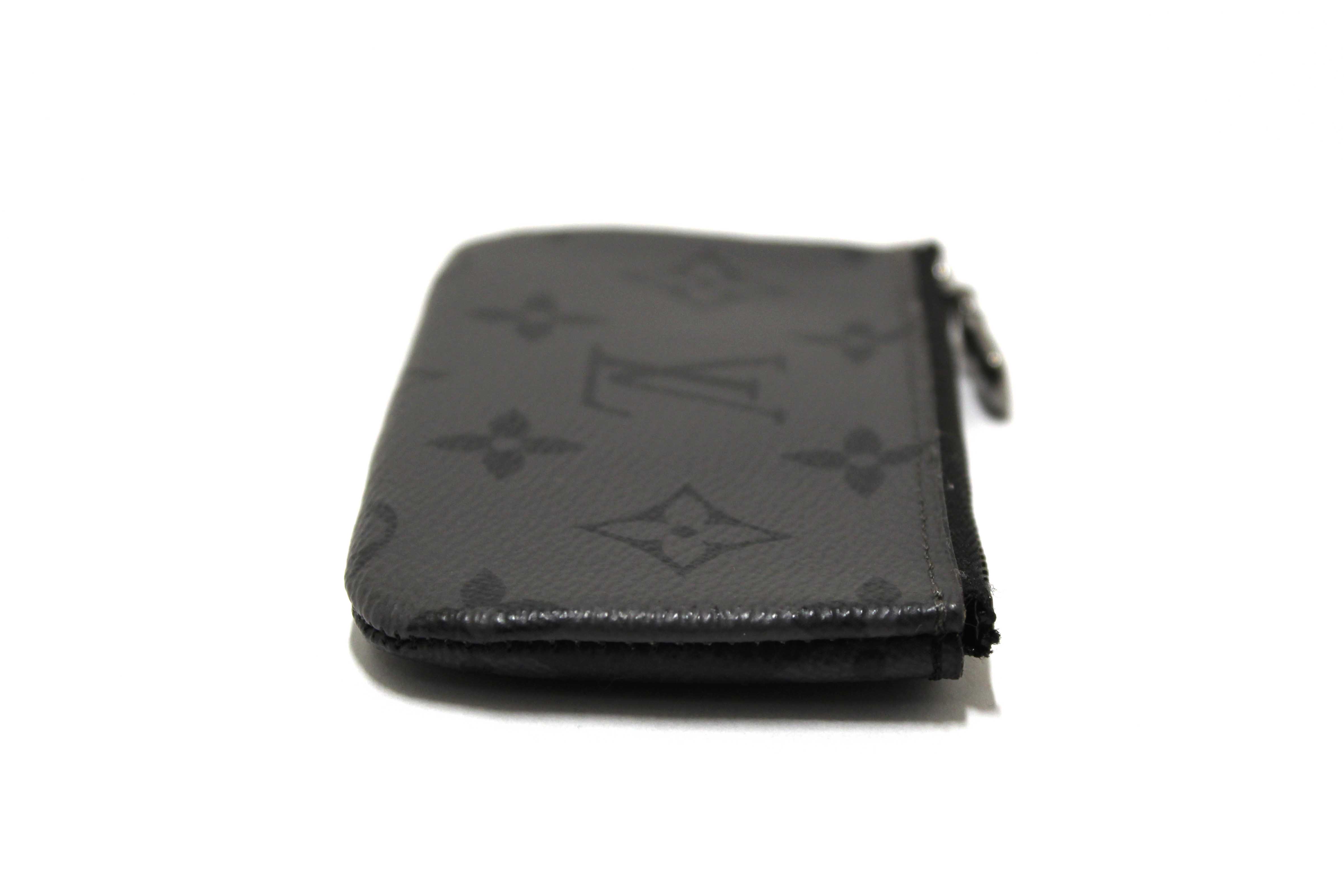 Authentic Louis Vuitton Monogram Eclipse Reverse Key Pouch