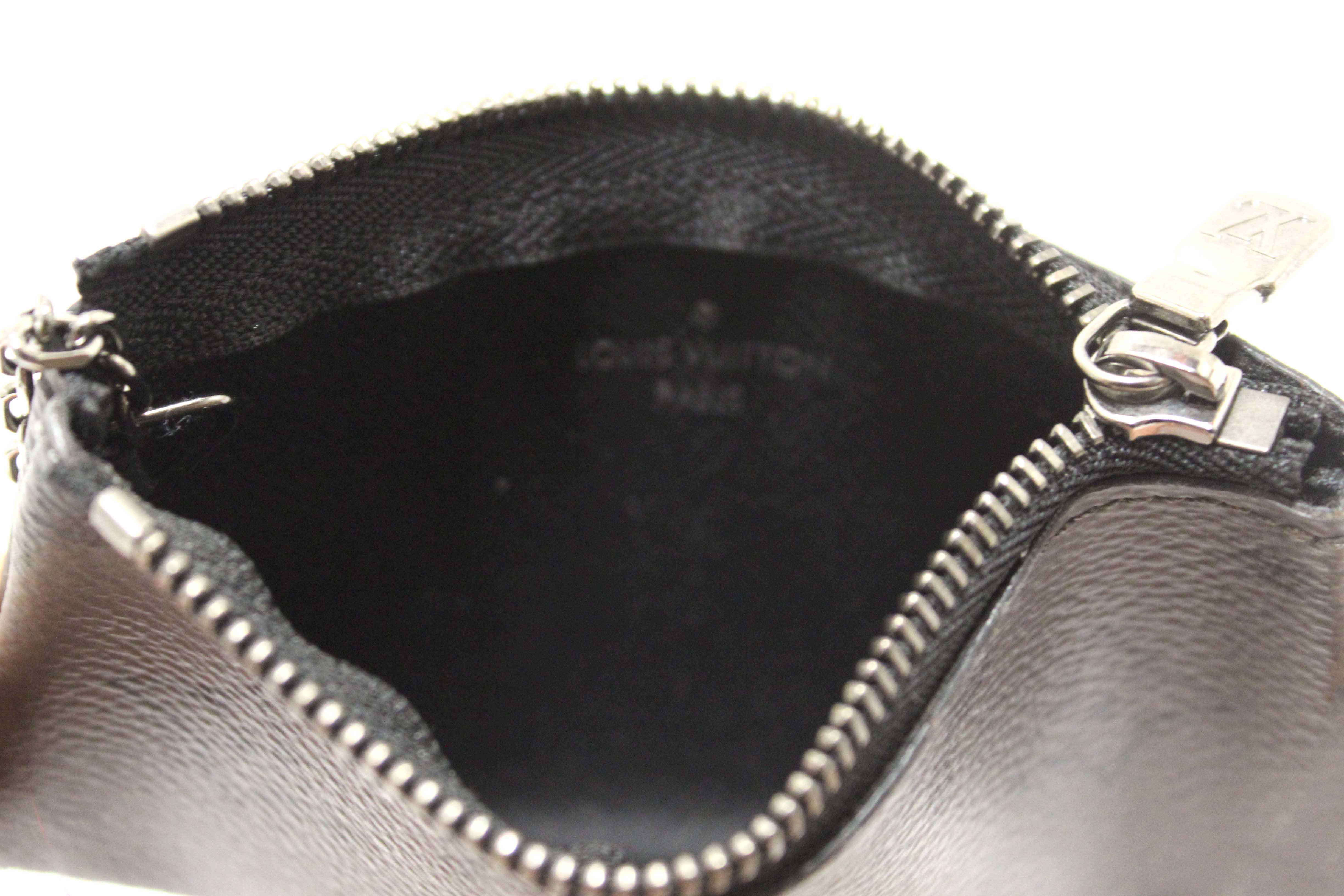 Authentic Louis Vuitton Monogram Eclipse Reverse Key Pouch