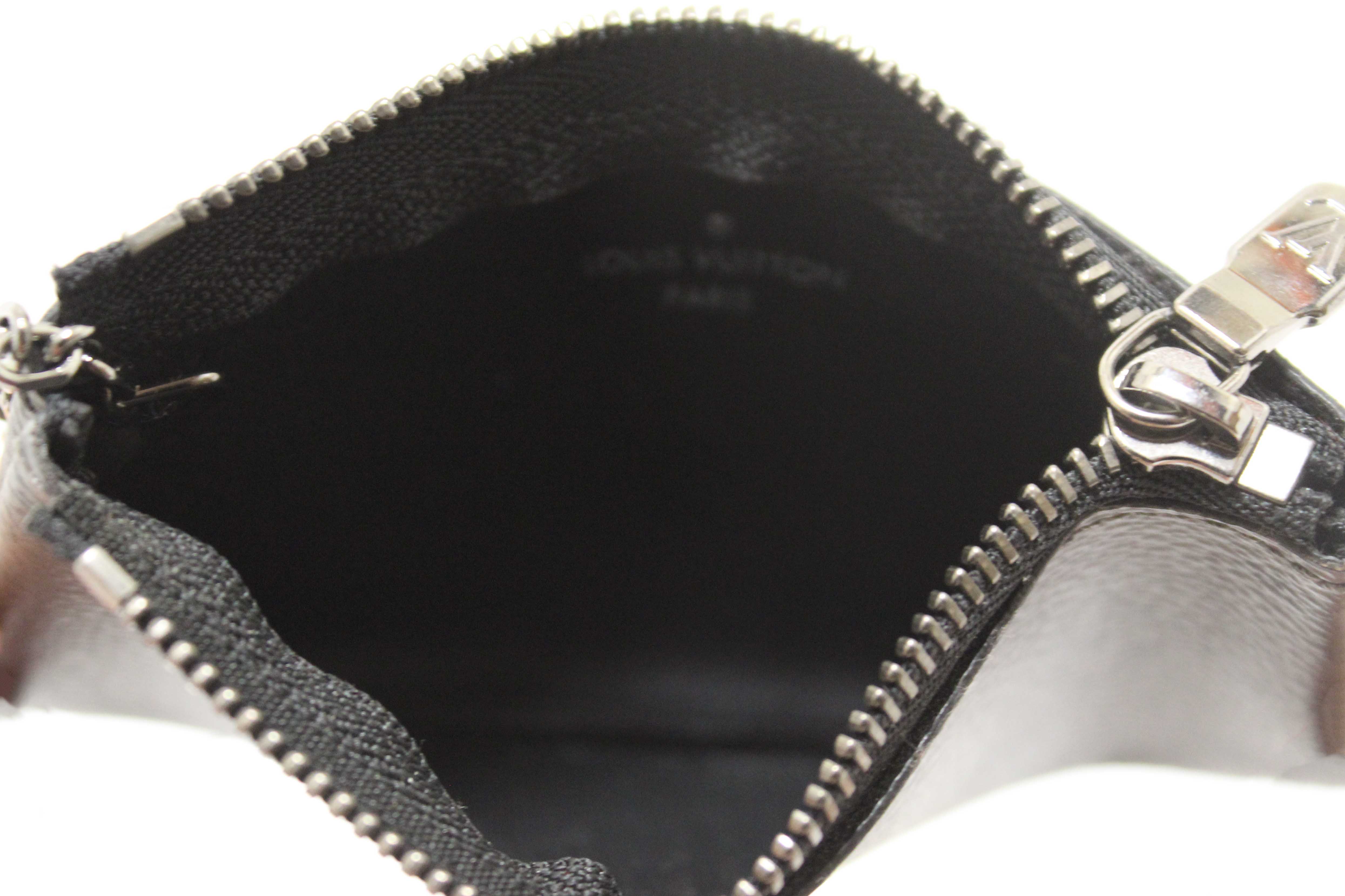 Authentic Louis Vuitton Monogram Eclipse Reverse Key Pouch