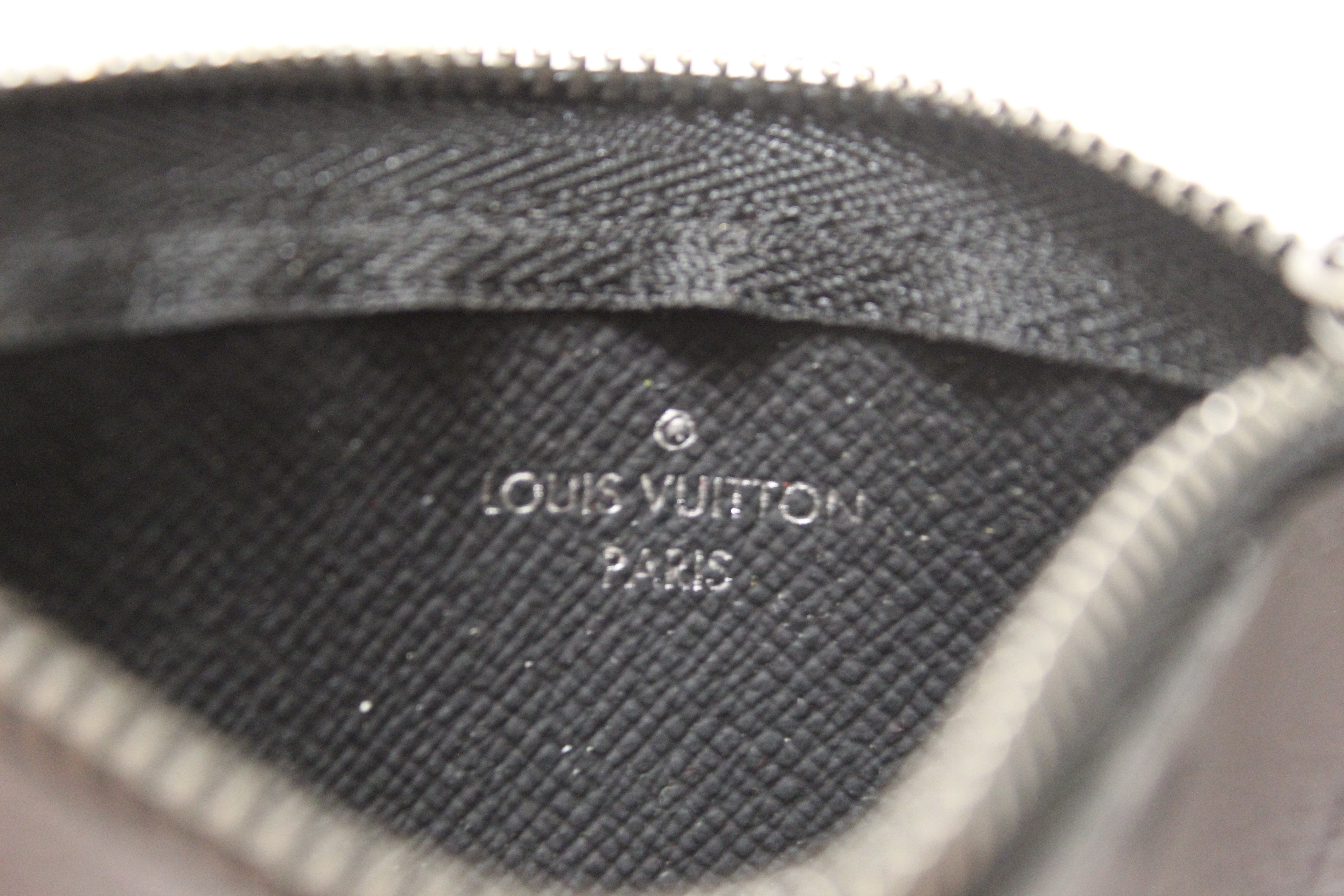 Authentic Louis Vuitton Monogram Eclipse Reverse Key Pouch