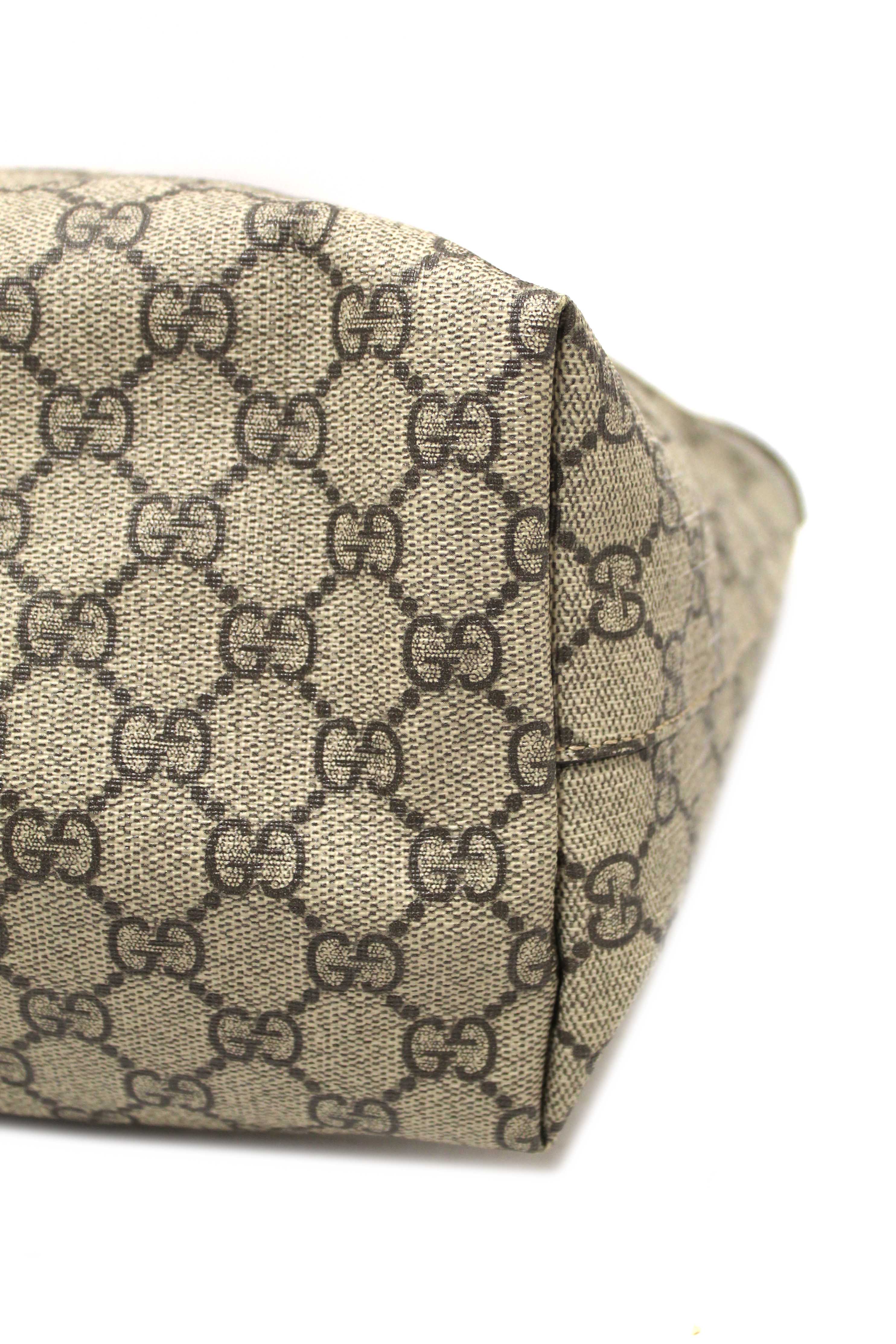 Authentic Gucci GG Supreme Canvas Ophidia Large Shoulder Tote Bag