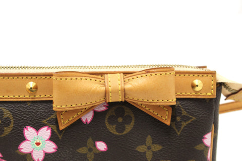 Authentic Louis Vuitton Limited Edition Cherry Blossom Pochette Pouch Accessoires Shoulder Bag