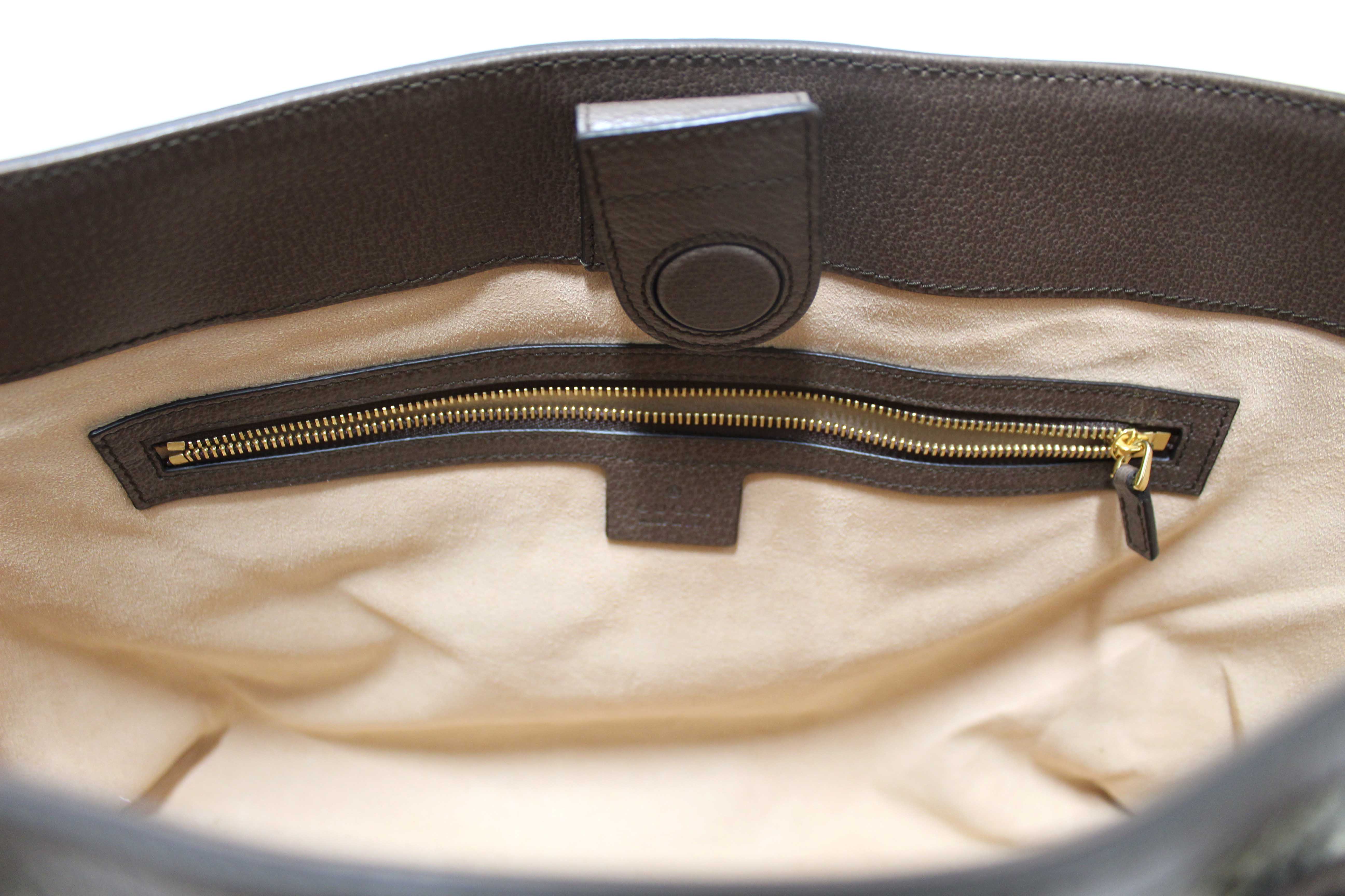 Authentic Gucci GG Supreme Canvas Ophidia Large Shoulder Tote Bag