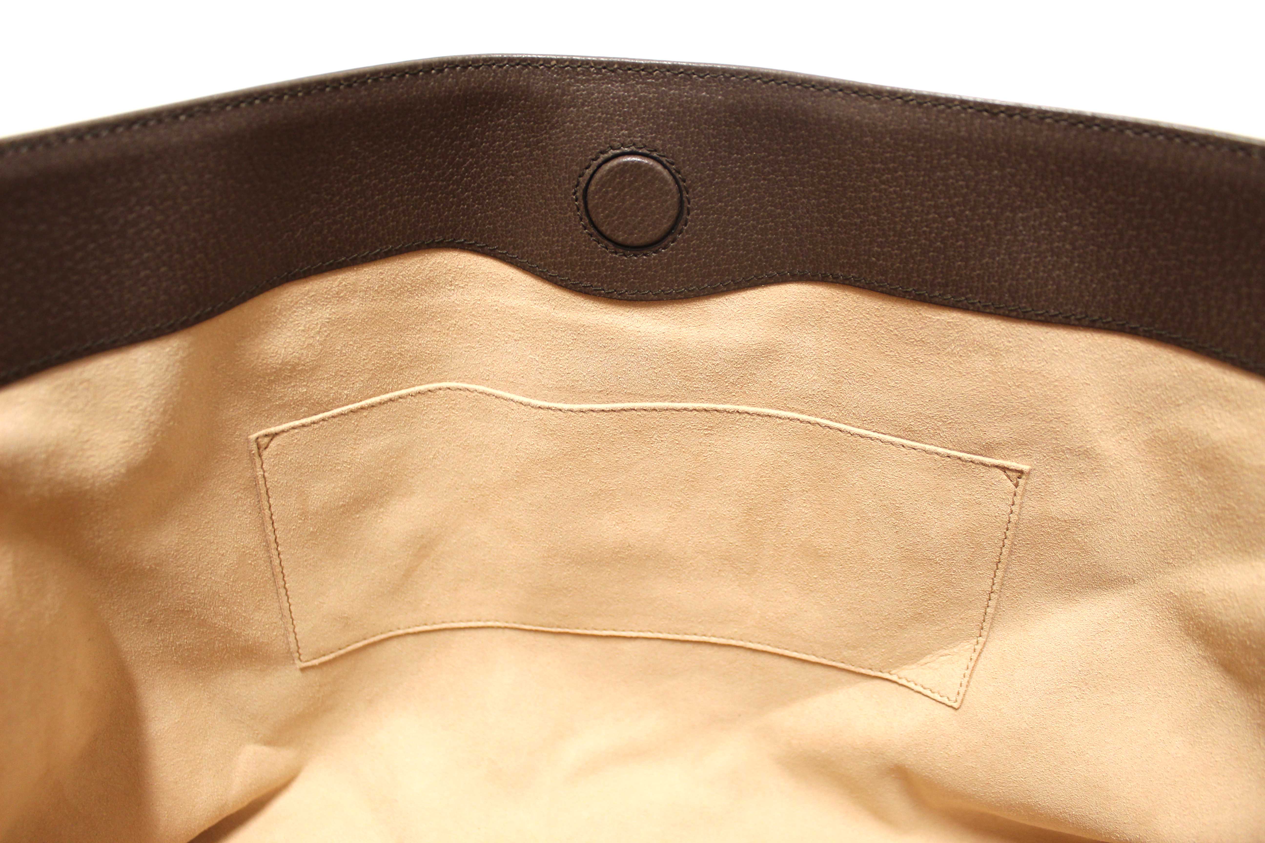 Authentic Gucci GG Supreme Canvas Ophidia Large Shoulder Tote Bag